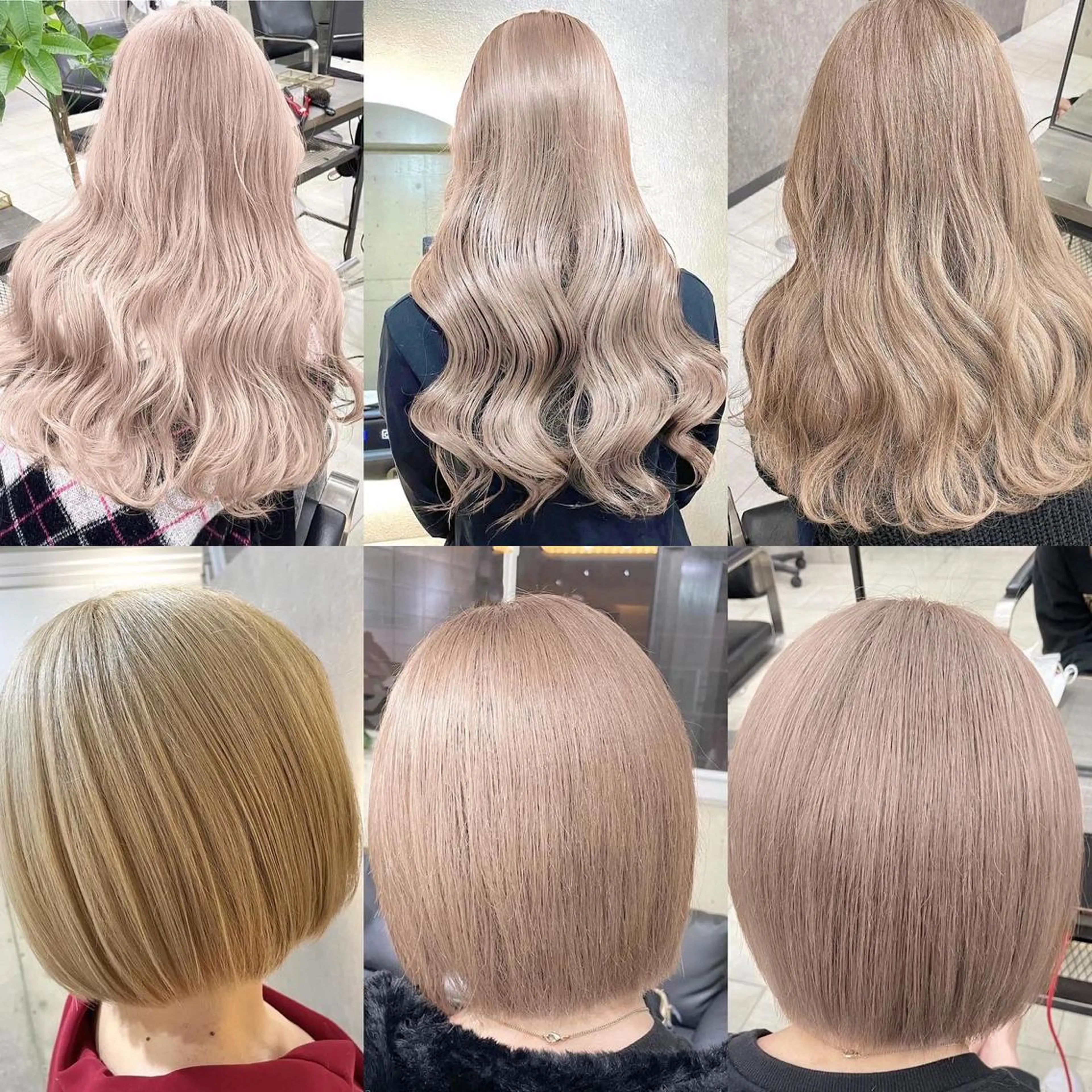 カラー ダブルカラー Kvell&Co.所属・ハイトーン カラーのヘアスタイル