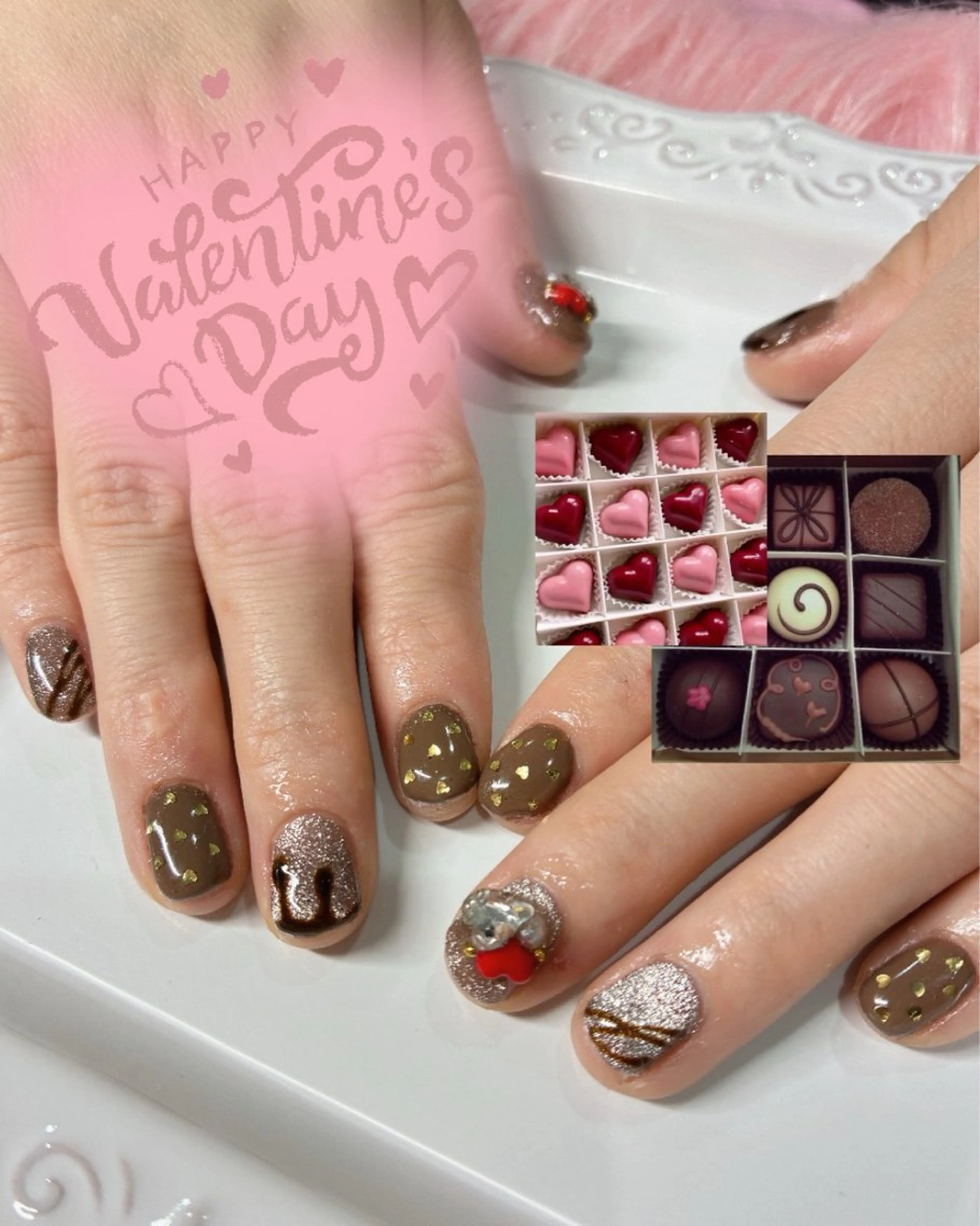 ネイル バレンタイン mimi所属・中島 きよみのネイルデザイン