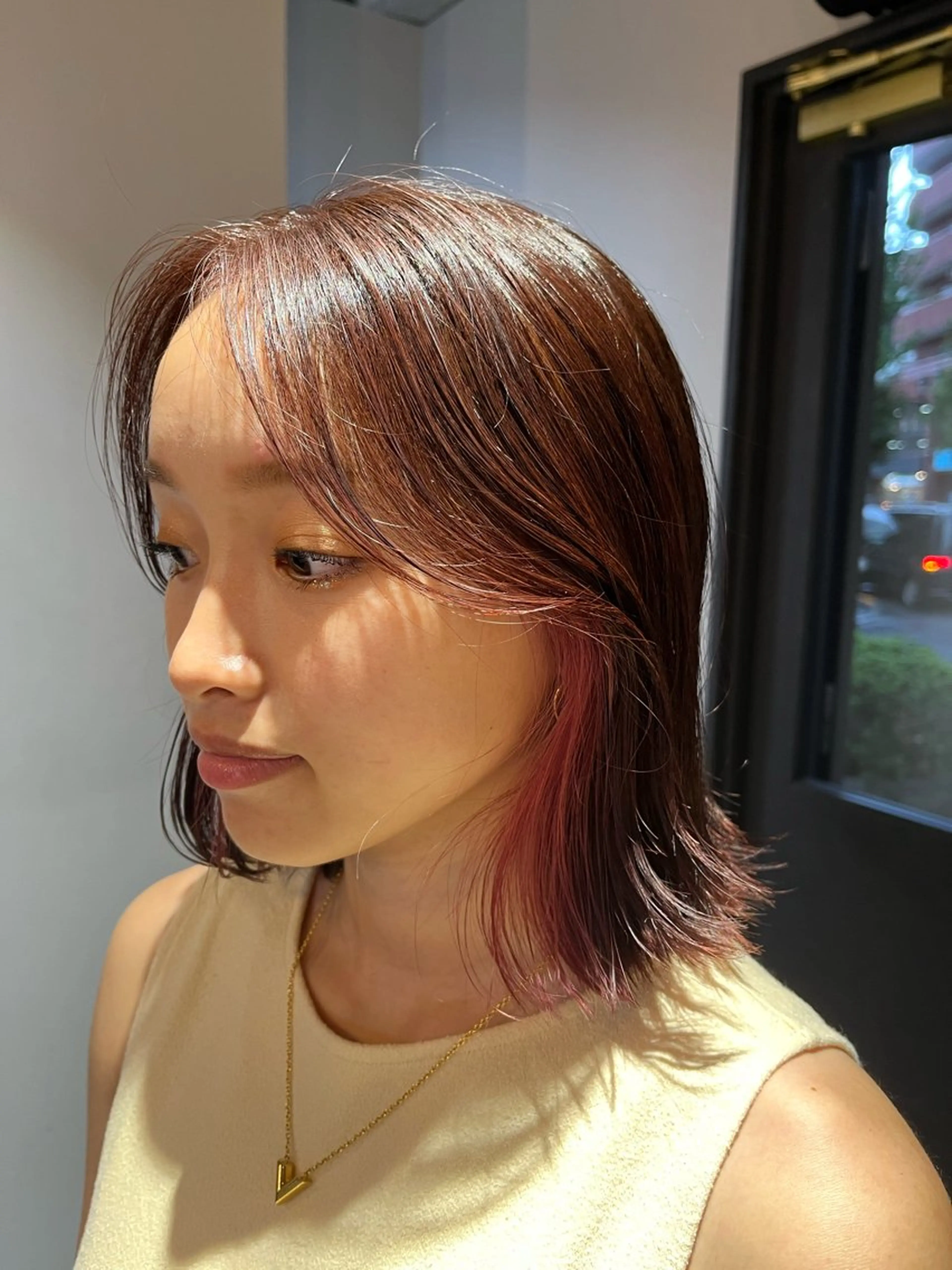 ミディアム カラー ヘアカラー ROCCO east MIYOのヘアスタイル