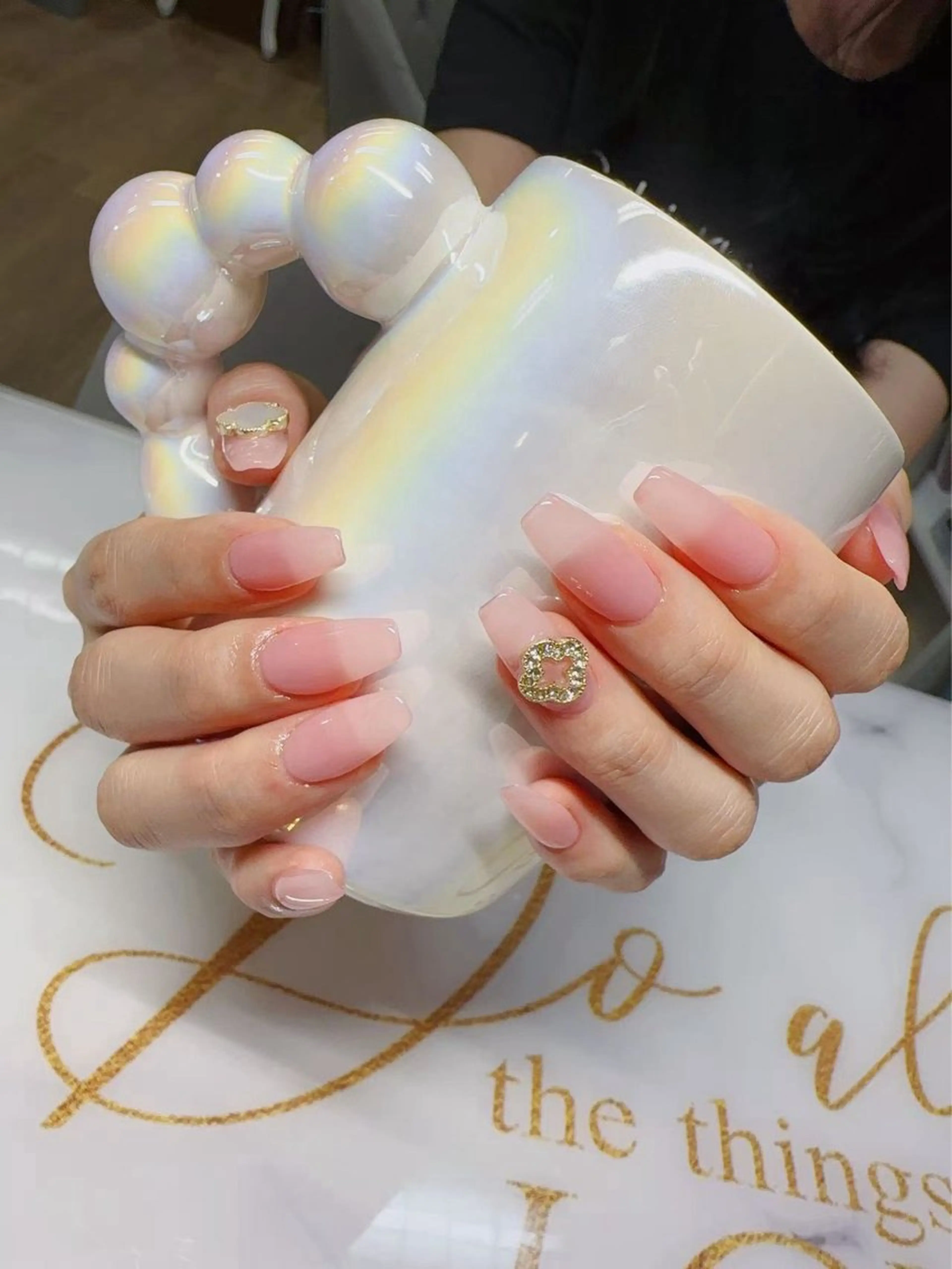 【2級持ちネイリスト】チップ長さだしワンカラー(2色可能)¥4900の写真