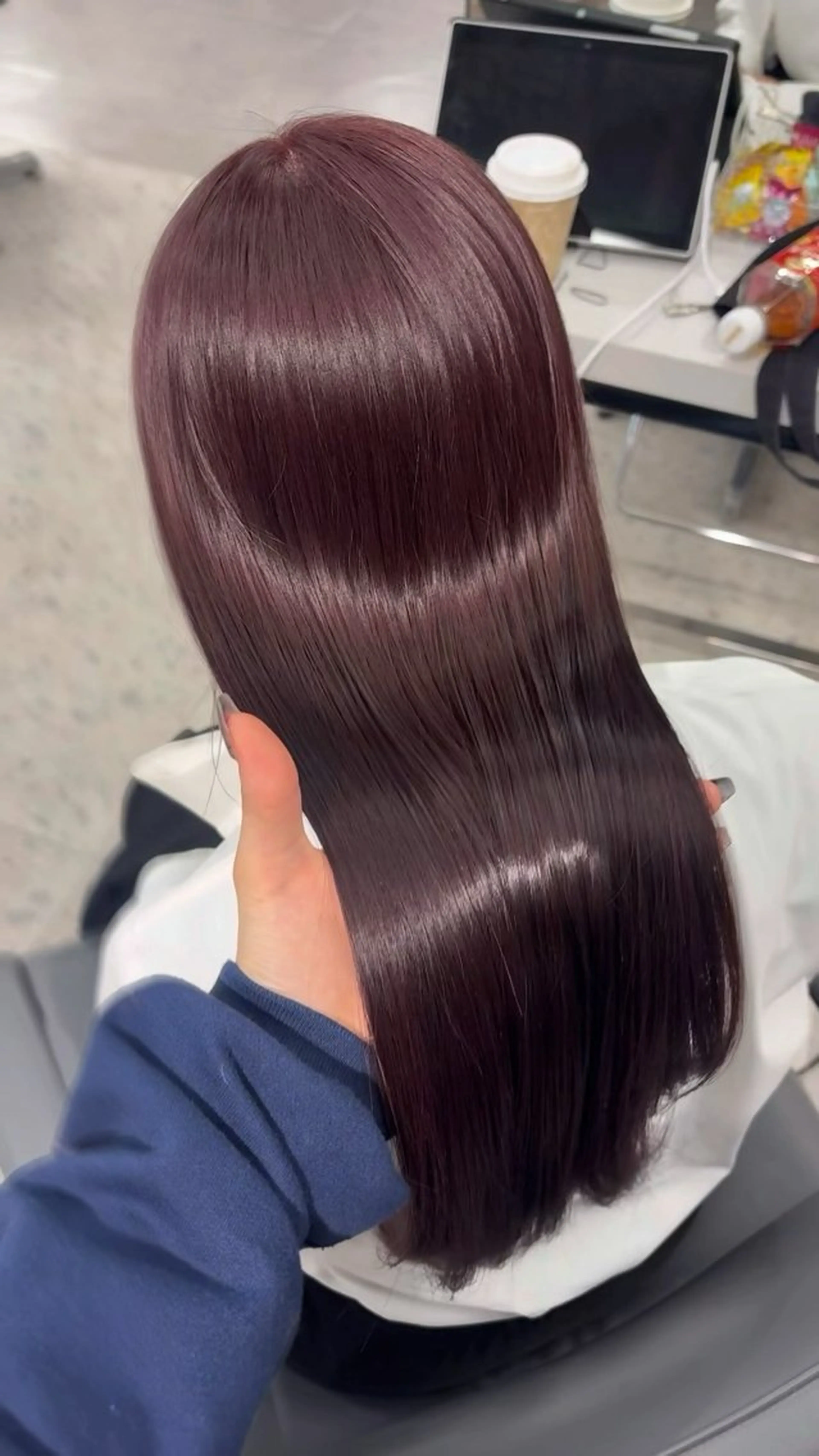 ロング ヘアカラー モデル募集in渋谷 ソナのヘアスタイル