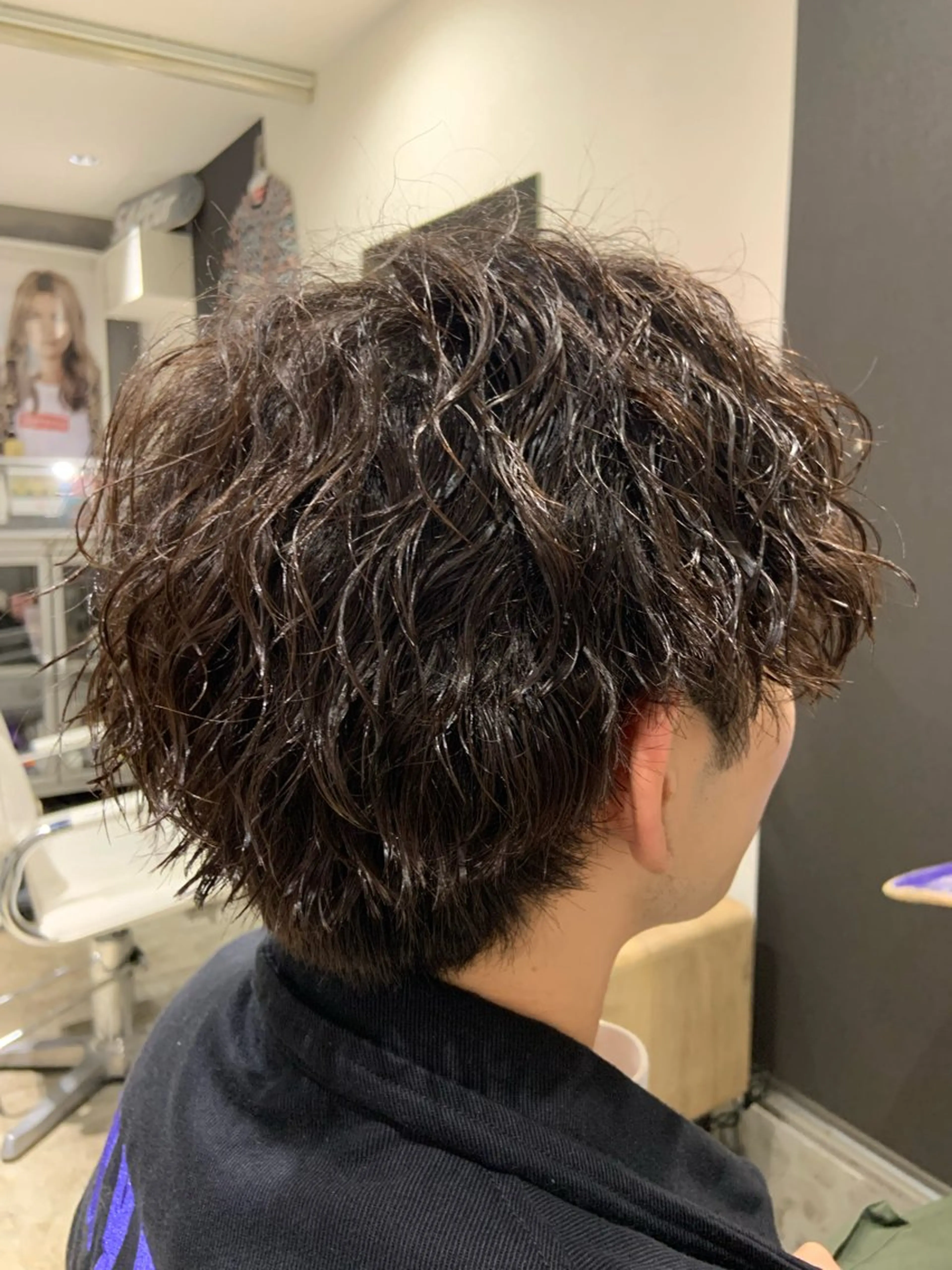 パーマ メンズ 原谷 一成のヘアスタイル
