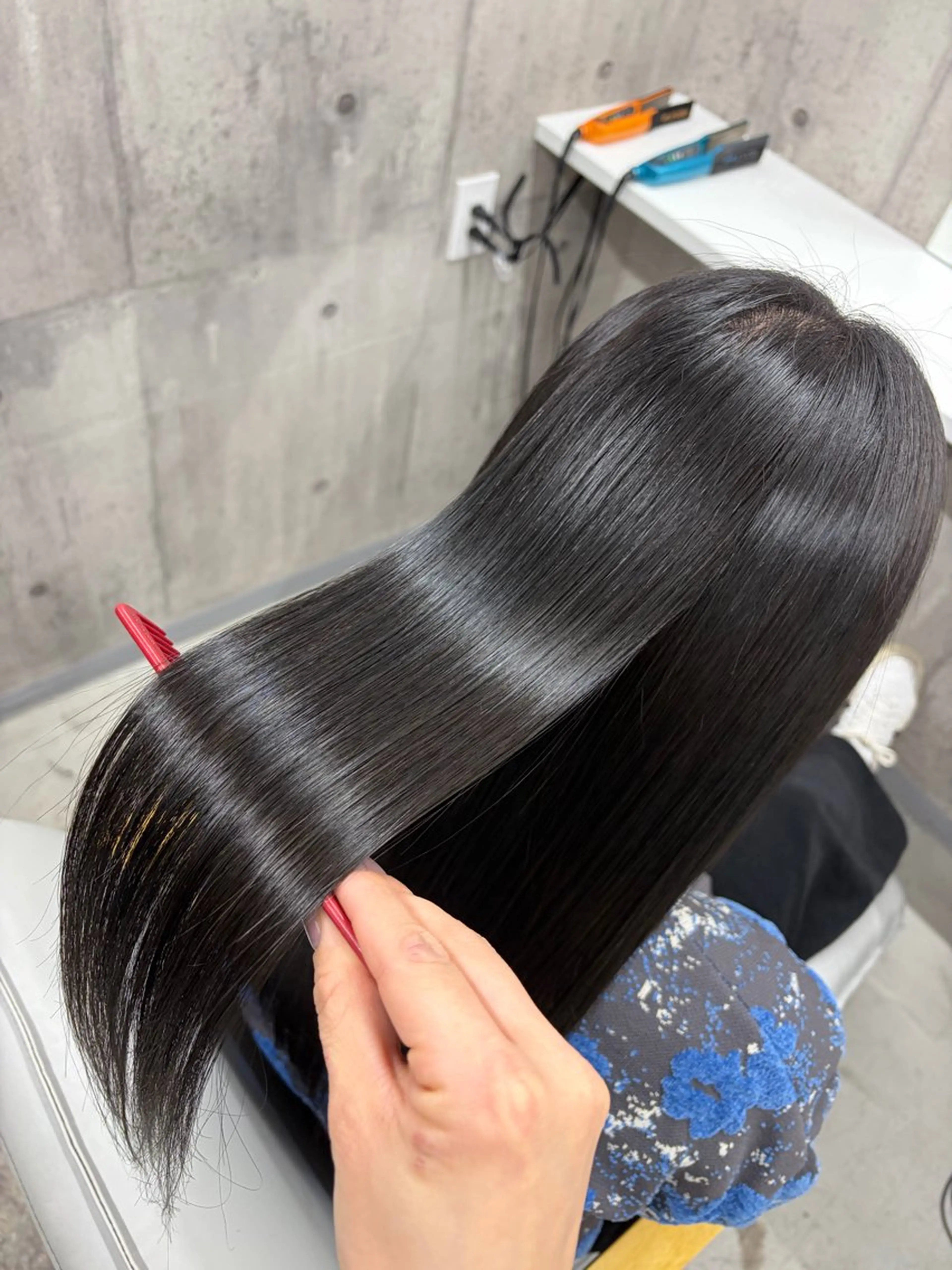 ロング カット 縮毛矯正 トリートメント ageless/ nana/髪質改善のヘアスタイル