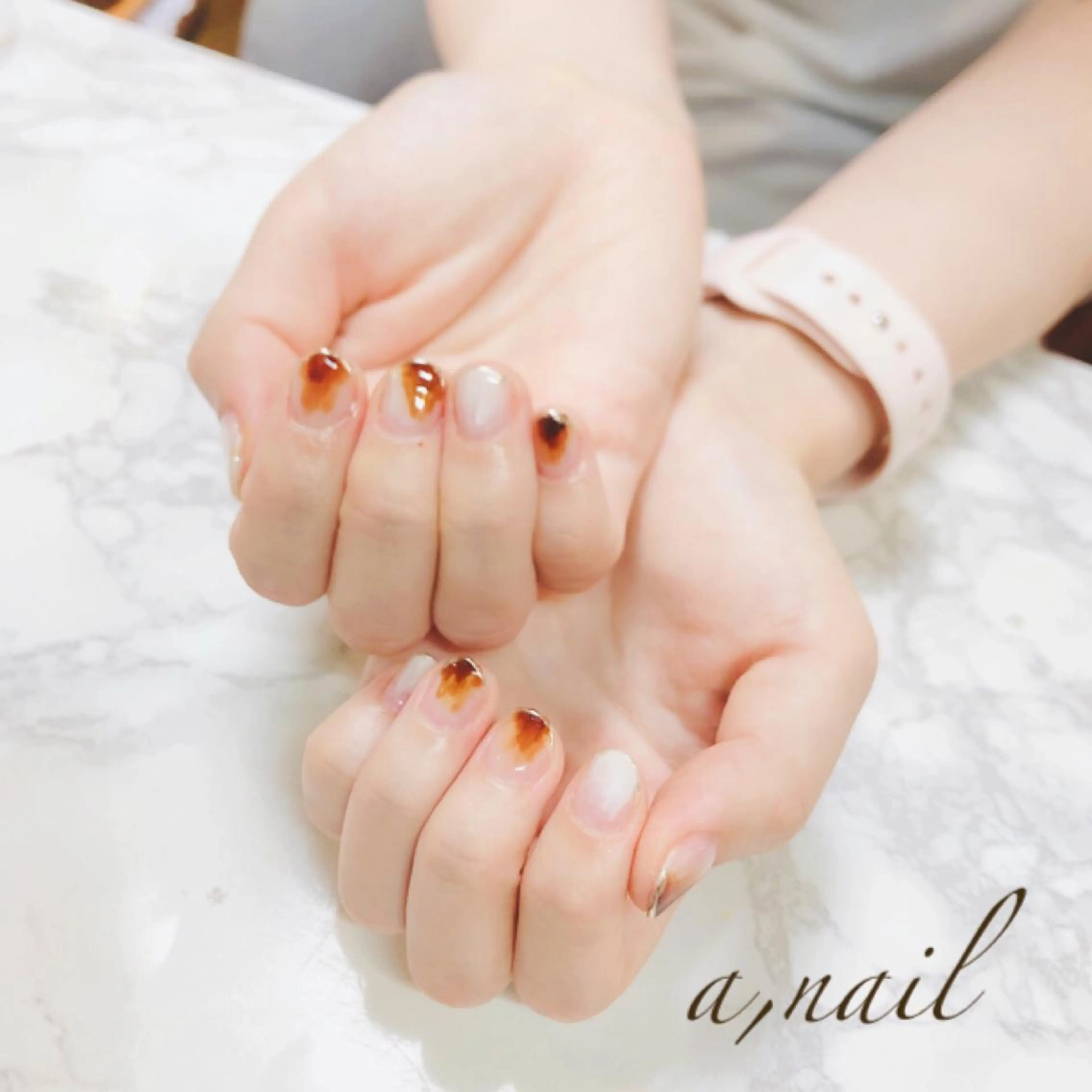 ネイル フットネイル フレンチネイル ジェルネイル グラデーション ミラーネイル ネイルサロン エーネイルのネイルデザイン