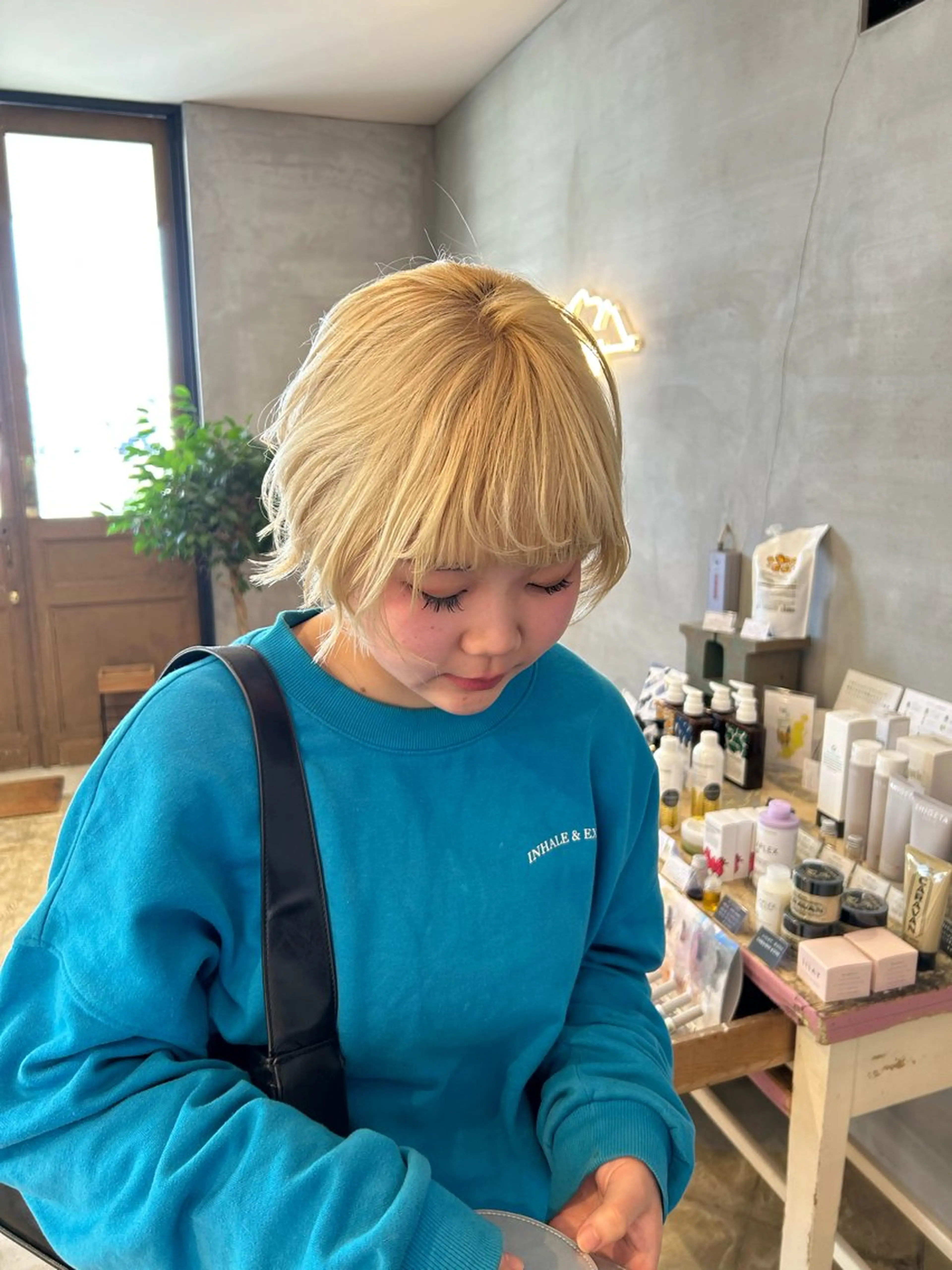 ダブルカラーのみ🎭✨( ケアブリーチ+ OLAPLEXトリートメント+ミネラル処理付き🥣✨)(カットなし)の写真