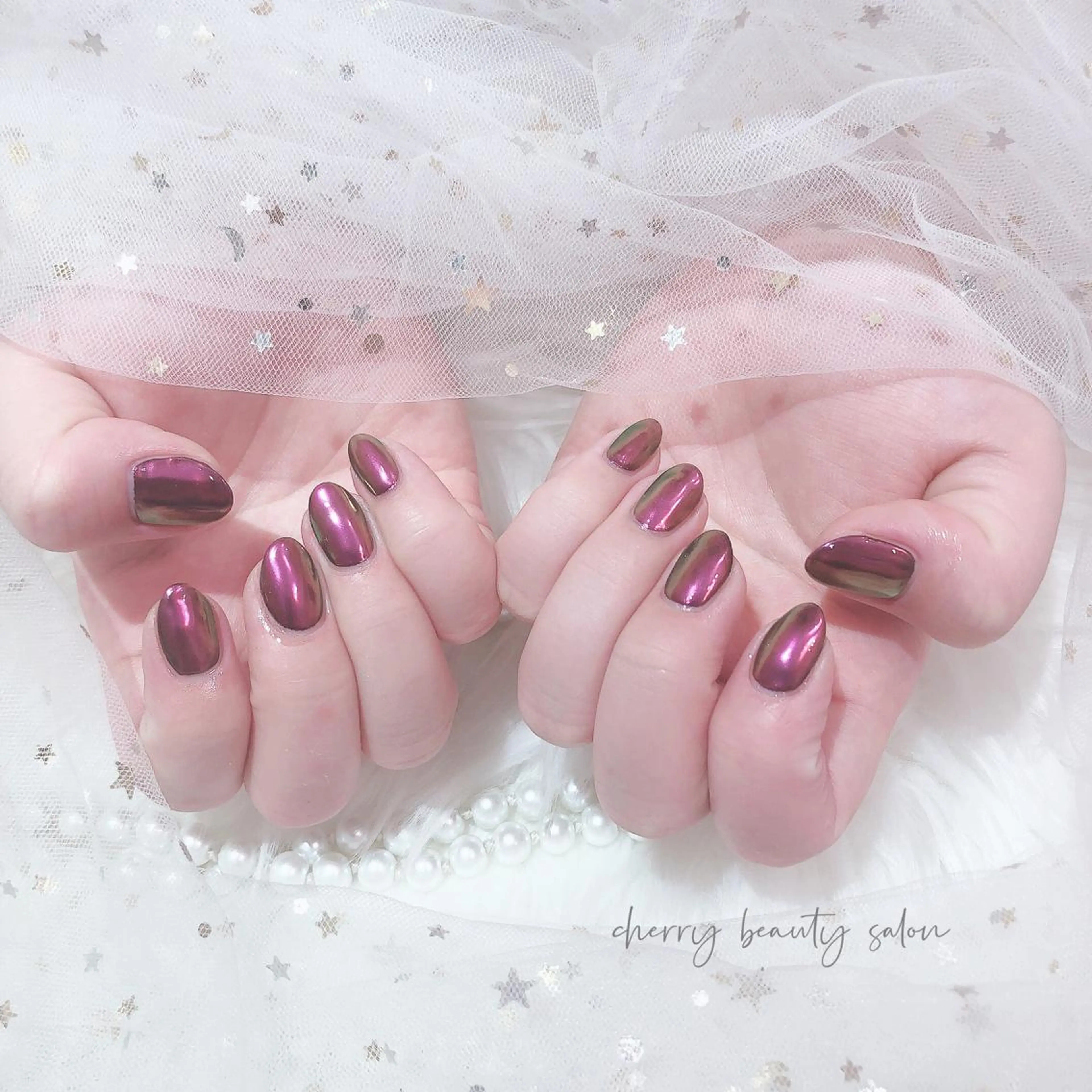 ショート ネイル SAKURA 🍒のネイルデザイン