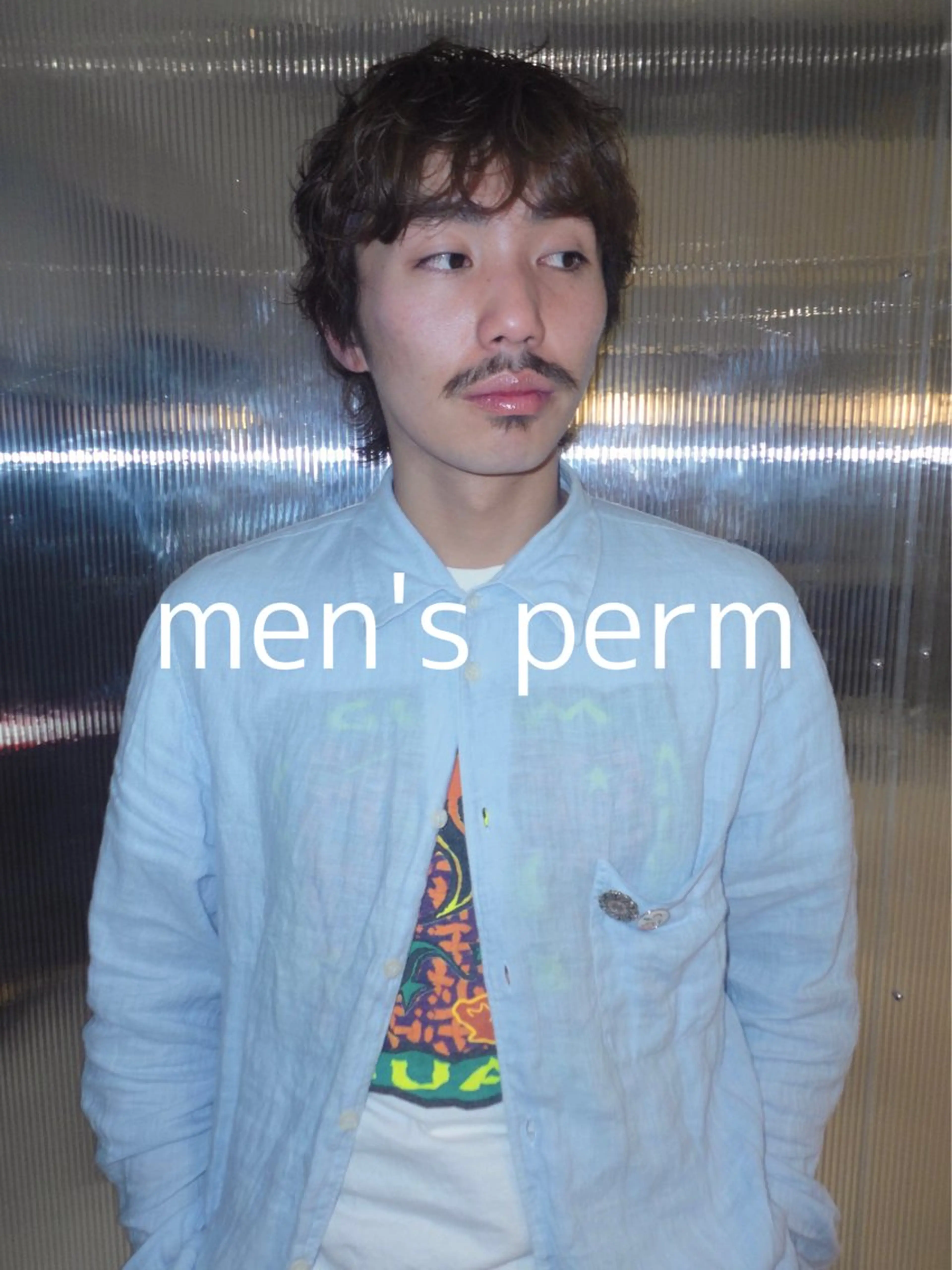 ショート パーマ メンズ カット パーマ トリートメント 楪所属・チヒロ/パーマ /ショートのヘアスタイル