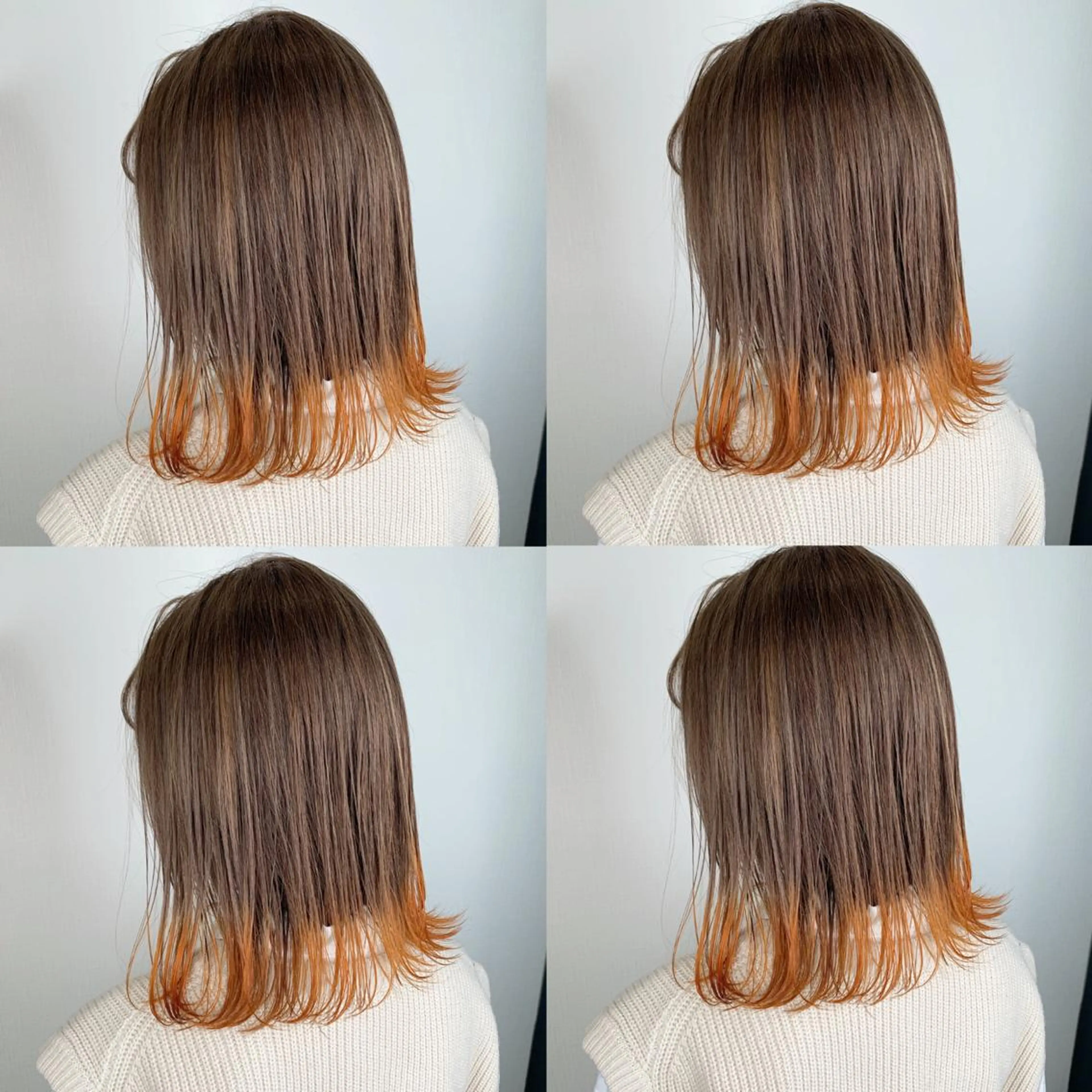 ミディアム ヘアカラー 袴田 伊代のヘアスタイル