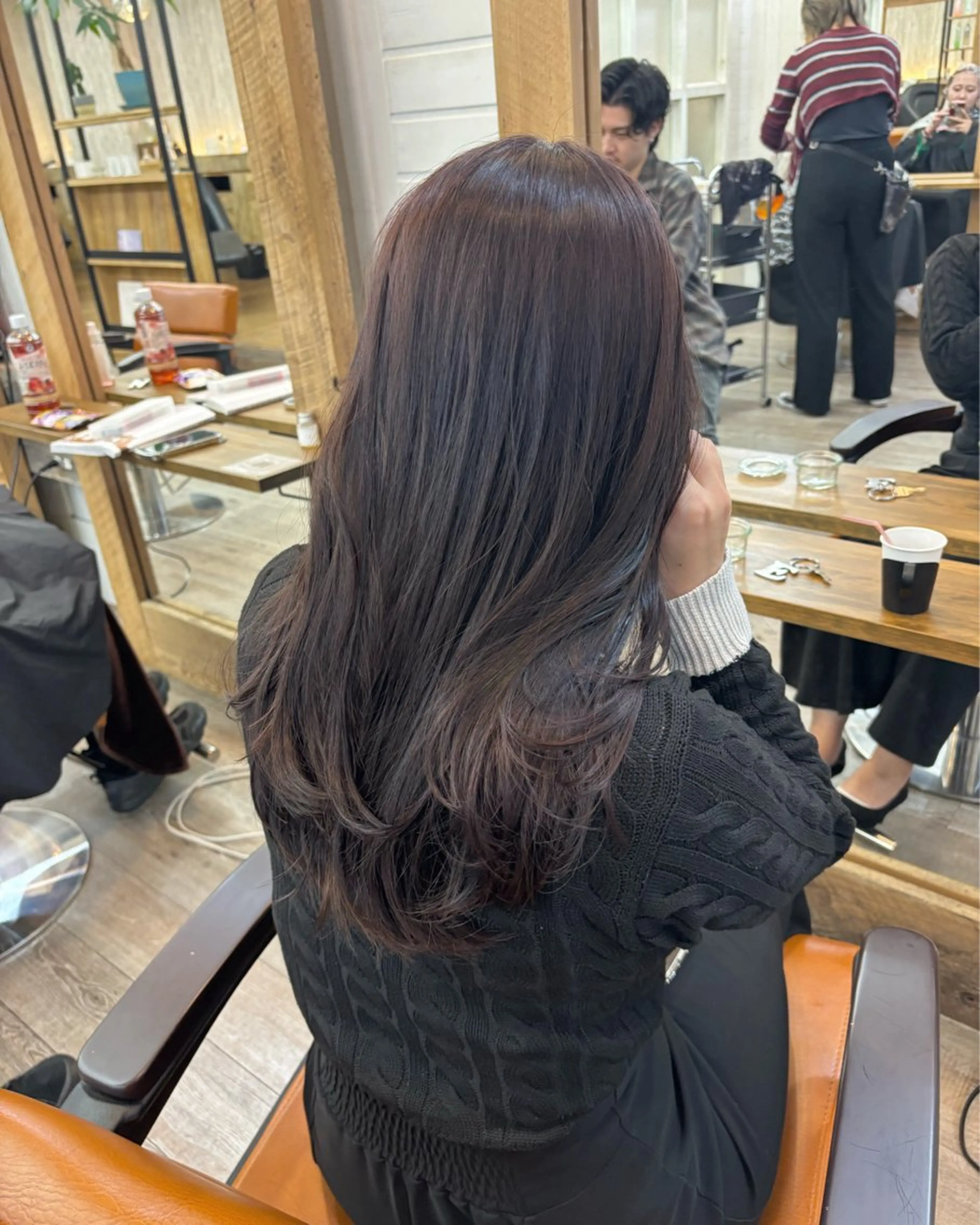 ロング カラー 広島/わかな/ヘア セット/オリーブのヘアスタイル