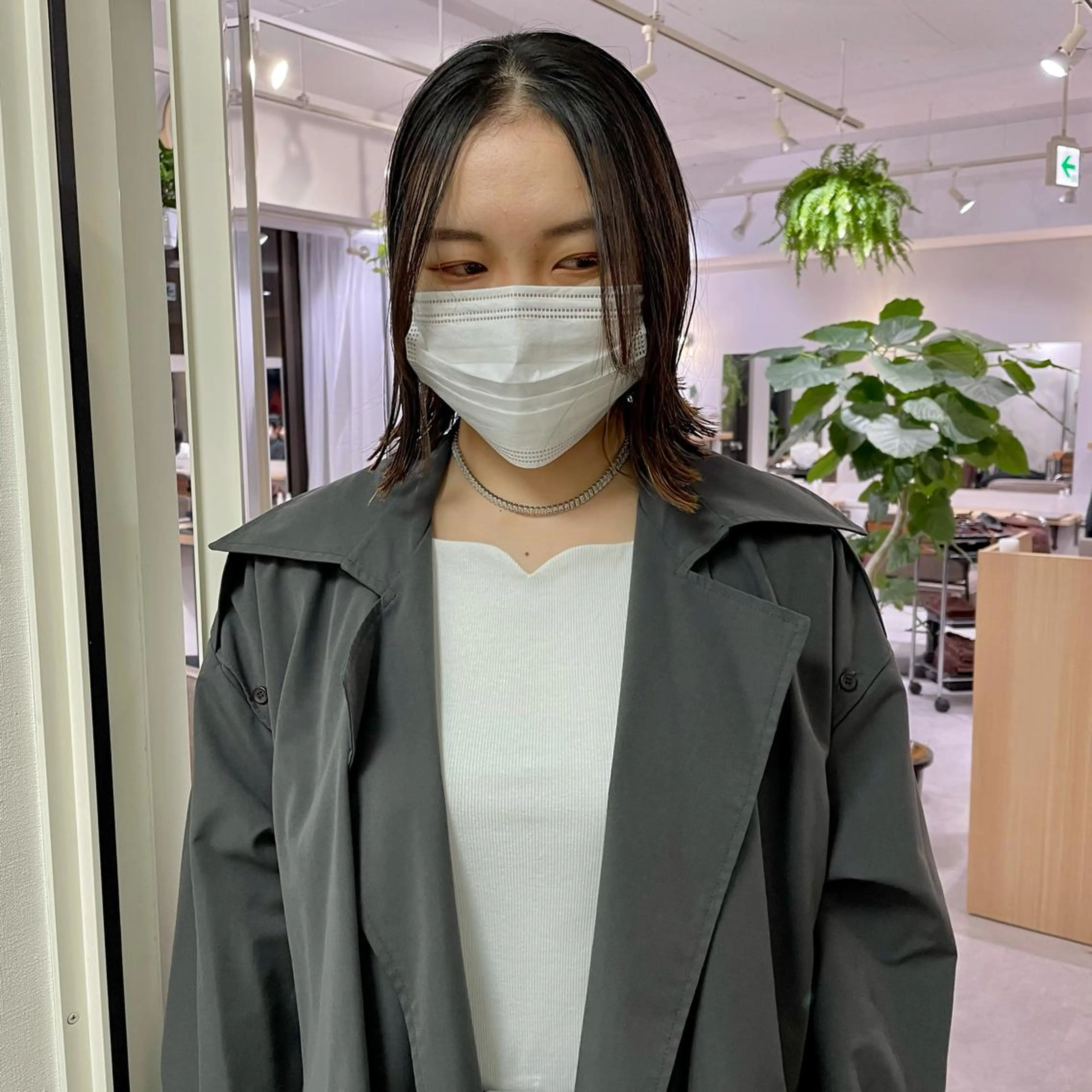 ショート カラー ボブ パーマ＊ 顔まわり似合わせのヘアスタイル