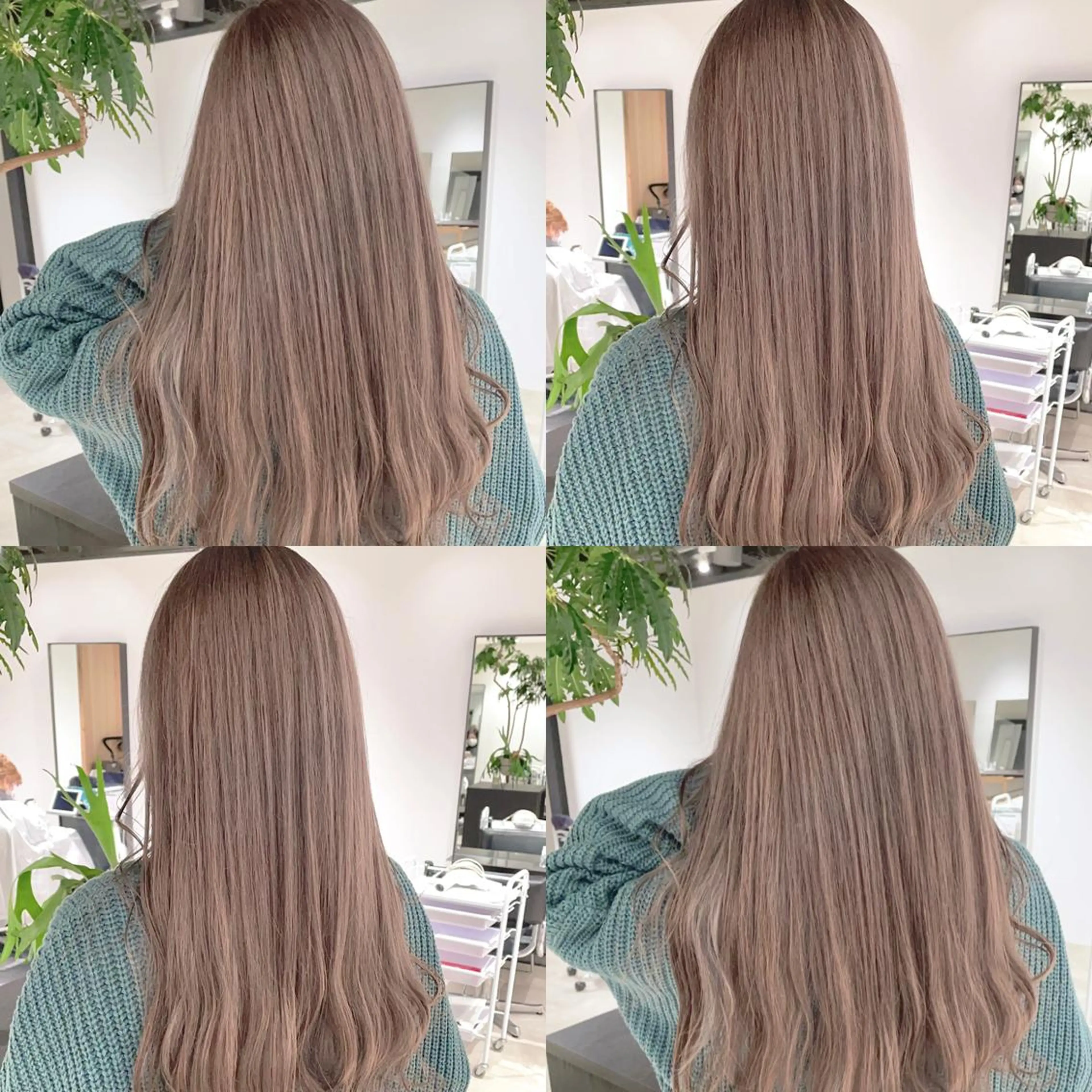 カラー ベージュカラー 透明感カラー ミルクティーベージュ ヘアカラー トリートメント 渋谷:インナーカラー ／🍒エリカ🍒のヘアスタイル