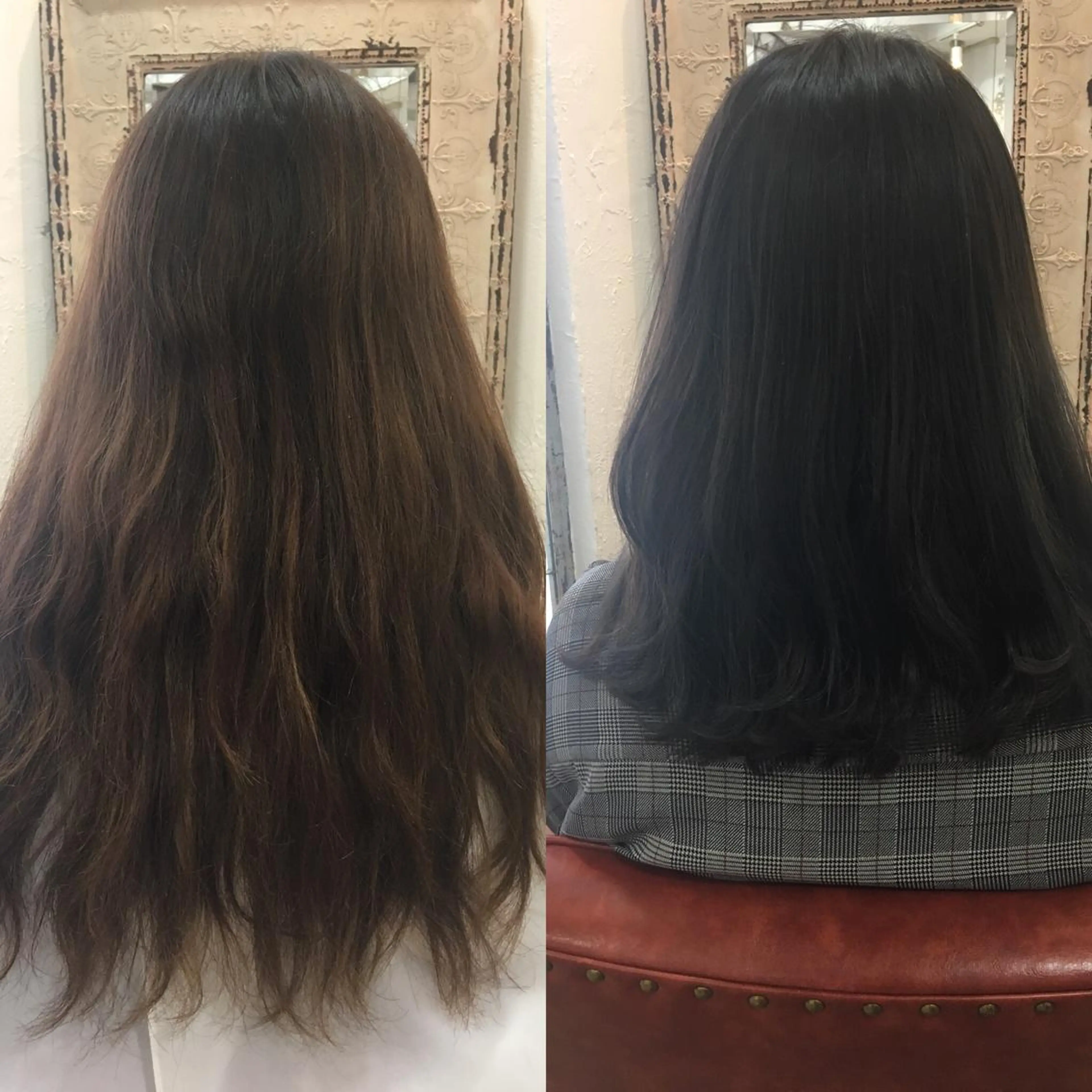 セミロング カラー カット ヘアカラー fio マナミのヘアスタイル