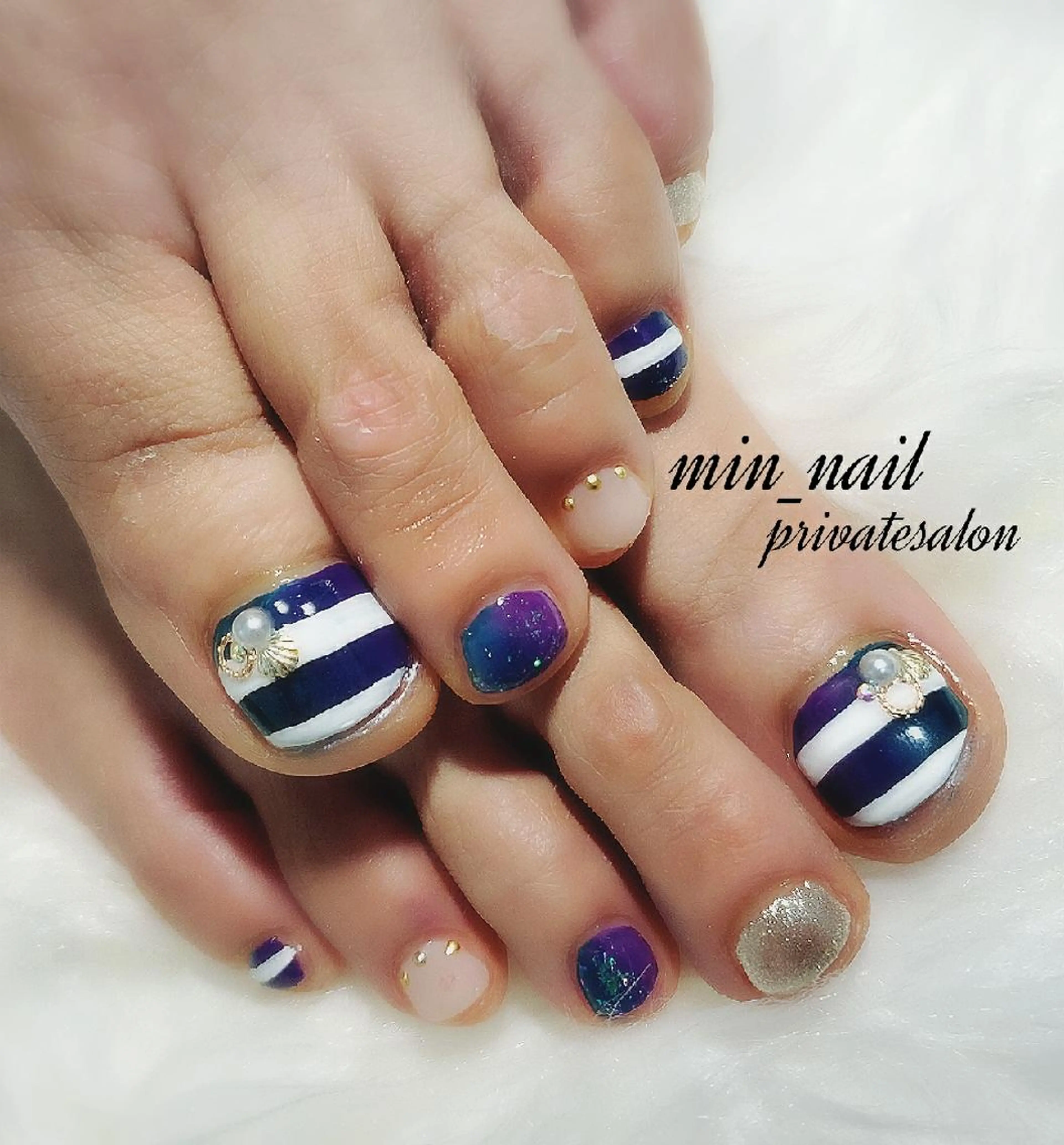 ネイル フットネイル プライベートサロン lienのネイルデザイン