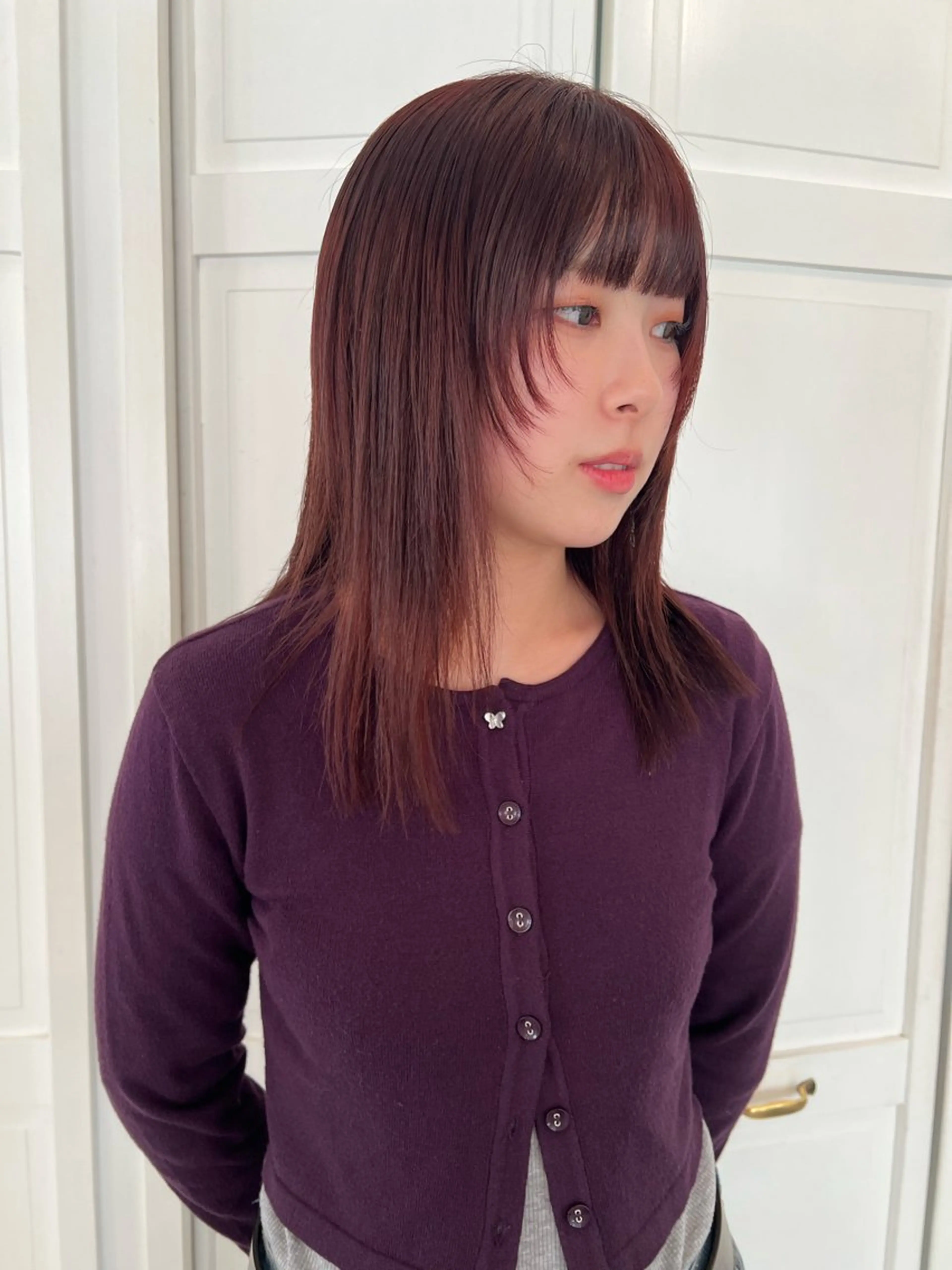 カラー カット ヘアカラー ブリーチカラー🎀 韓国風/寺門美優のヘアスタイル