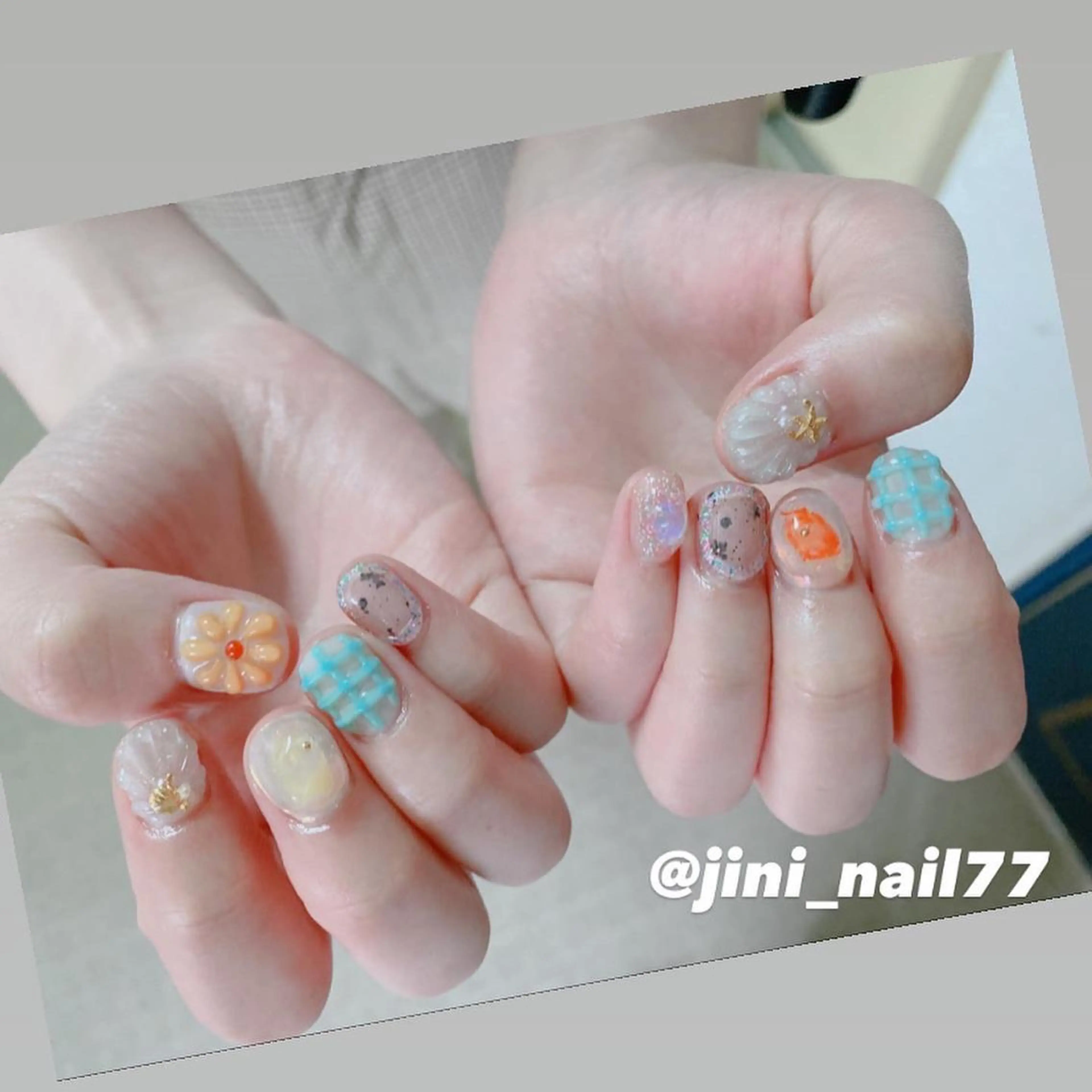 ネイル ハンドネイル JINI NAIL所属・ジニ ネイルのネイルデザイン