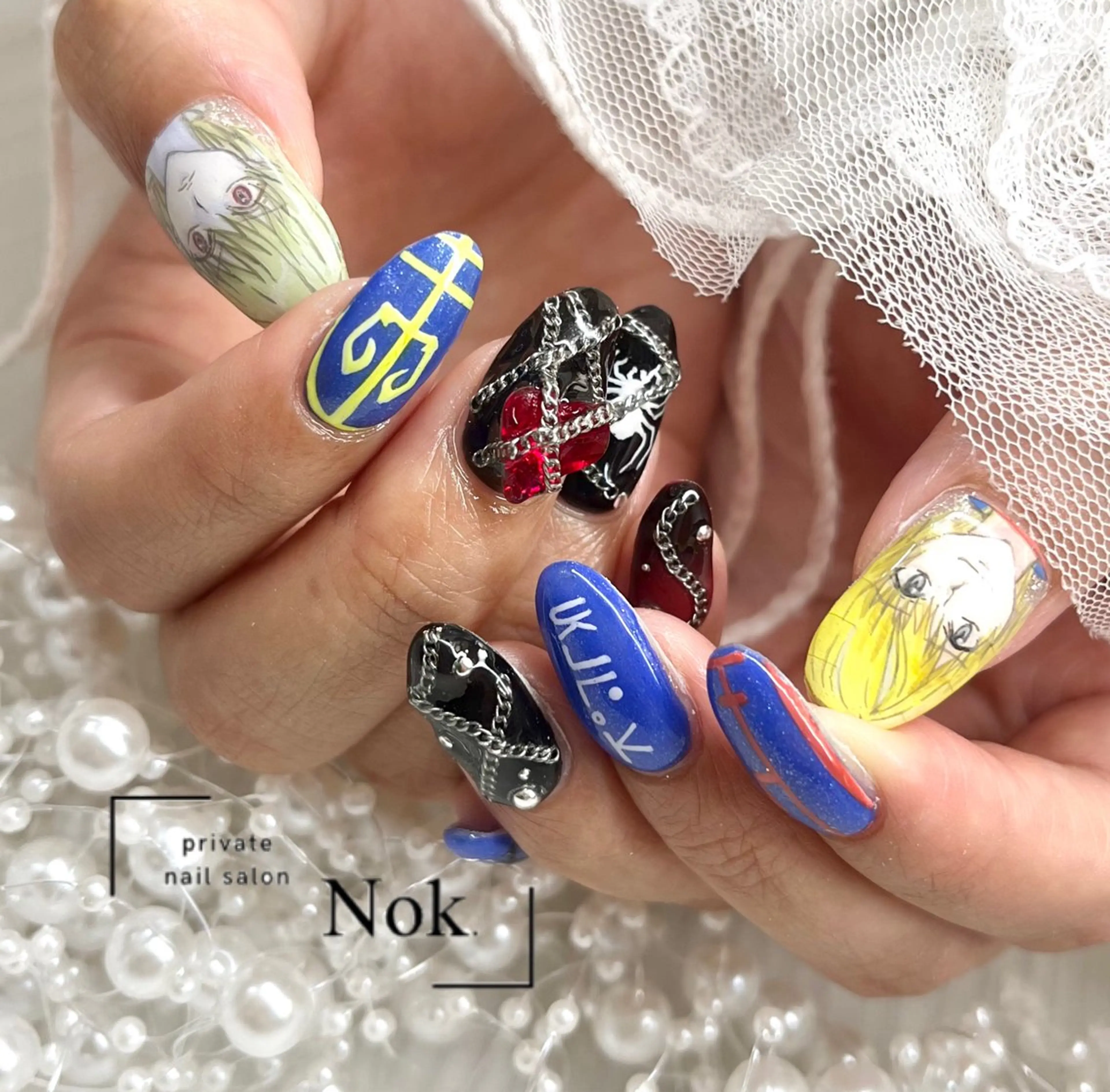 ネイル ハンドネイル 池袋痛ネイル Nok. 渡辺のネイルデザイン