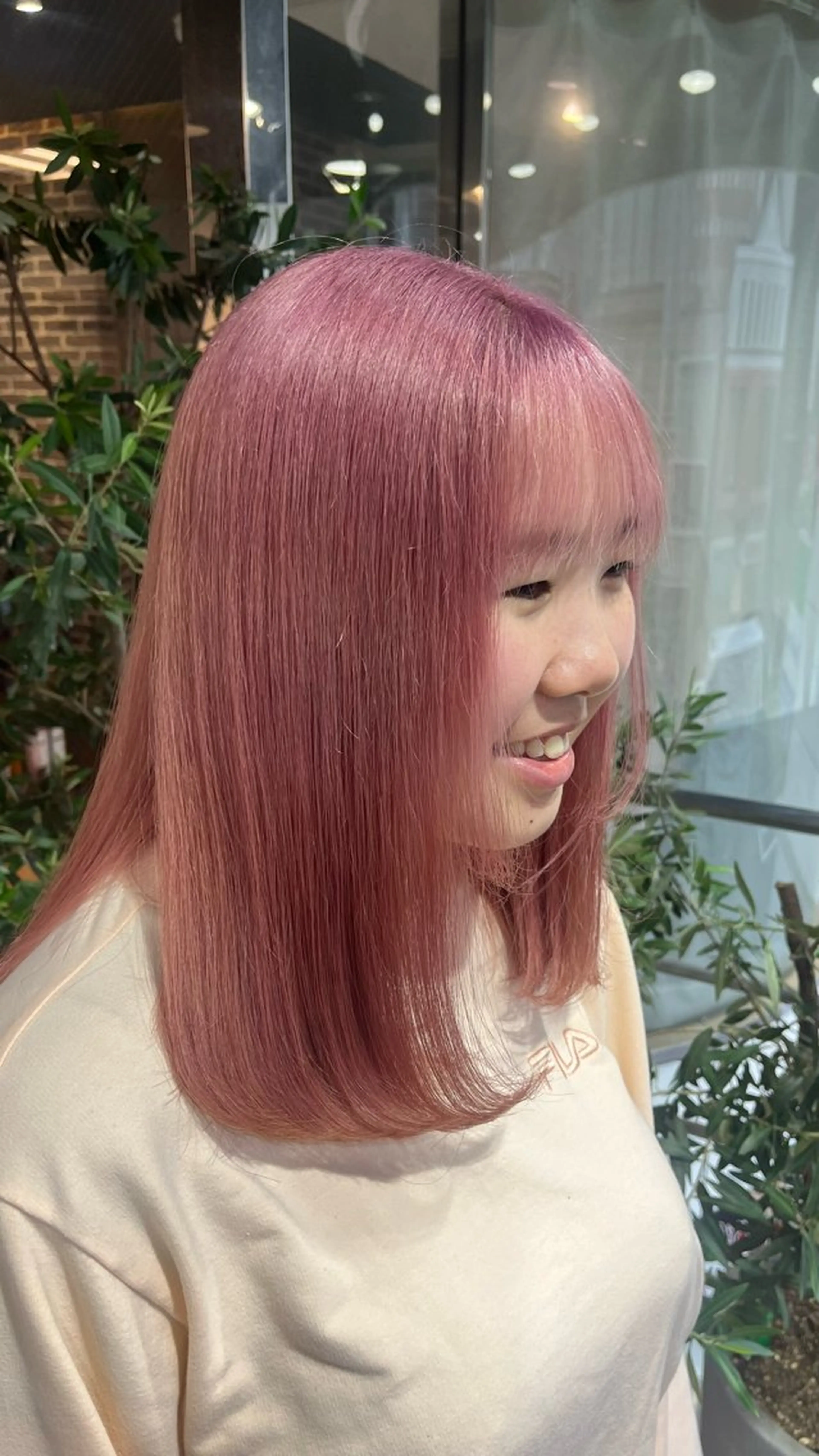 ロング カラー ヘアカラー トリートメント 🎀暖色カラー/ ハナ🎀のヘアスタイル