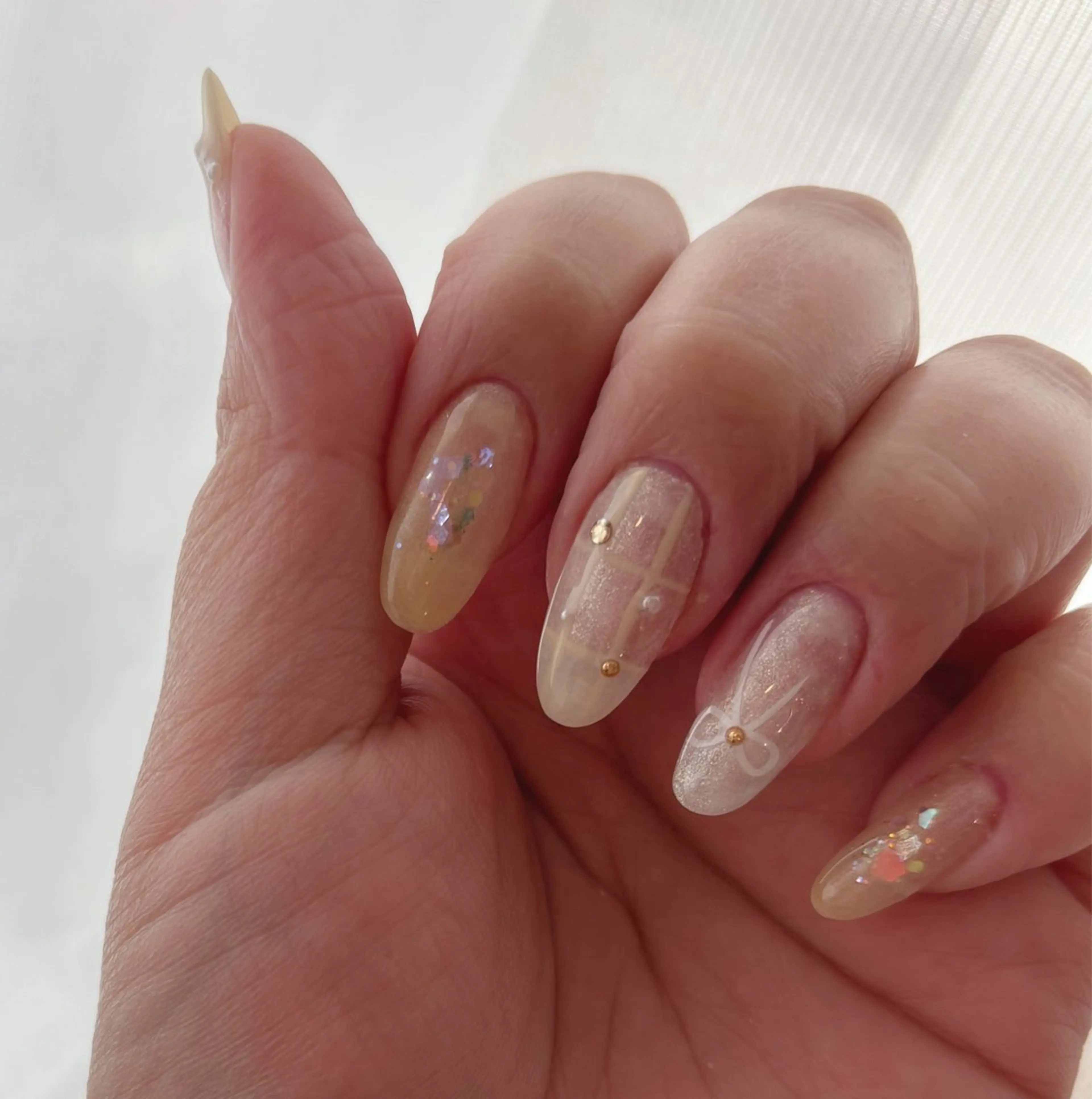 ネイル 持ち込み ハンドネイル Shanti所属・Shanti🩵 NARITAのネイルデザイン