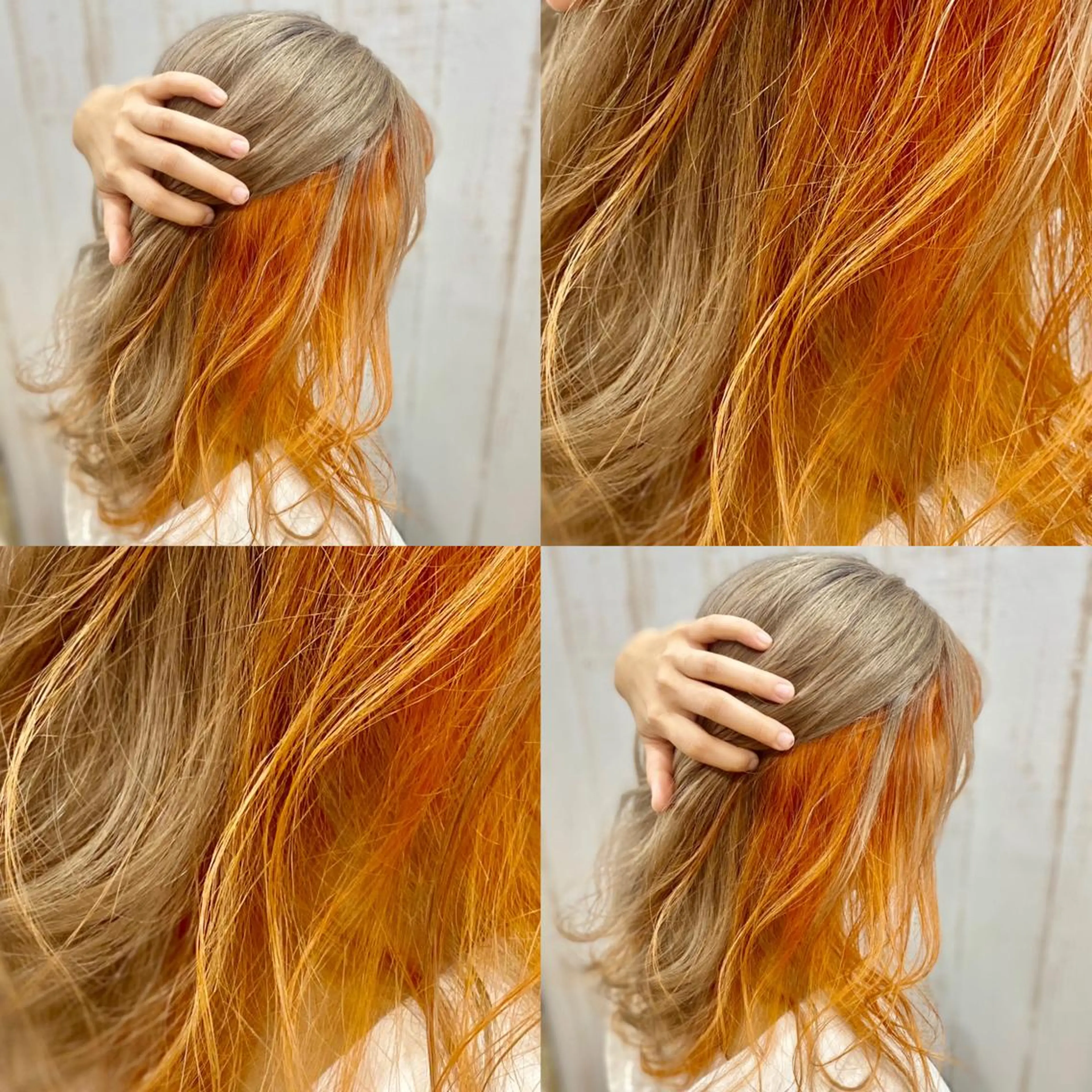 ミディアム カラー ハイトーン💫 エクステ💫maiのヘアスタイル