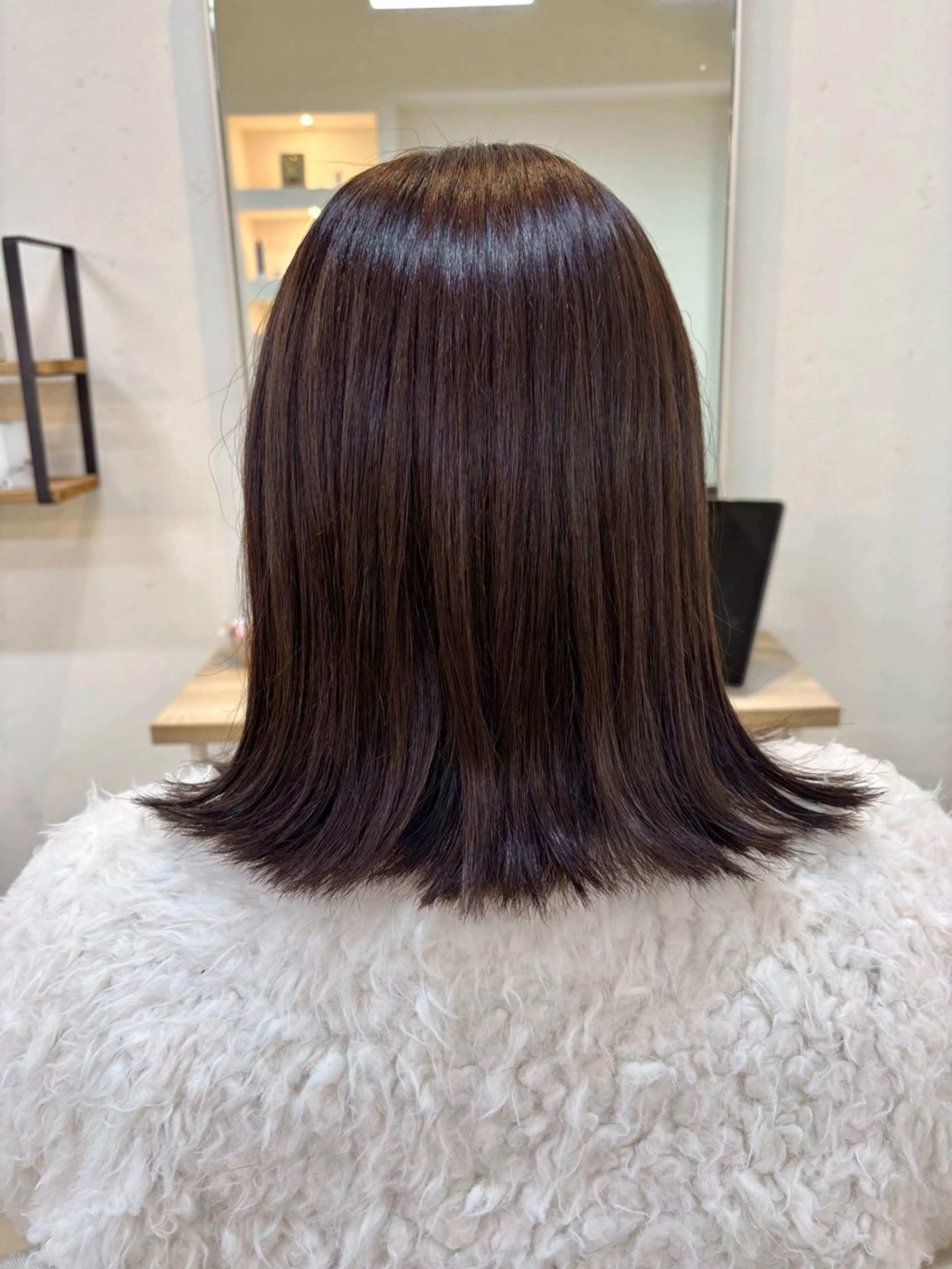 ミディアム カラー 透明感カラー LAMP柏 🦊斉藤かなえのヘアスタイル