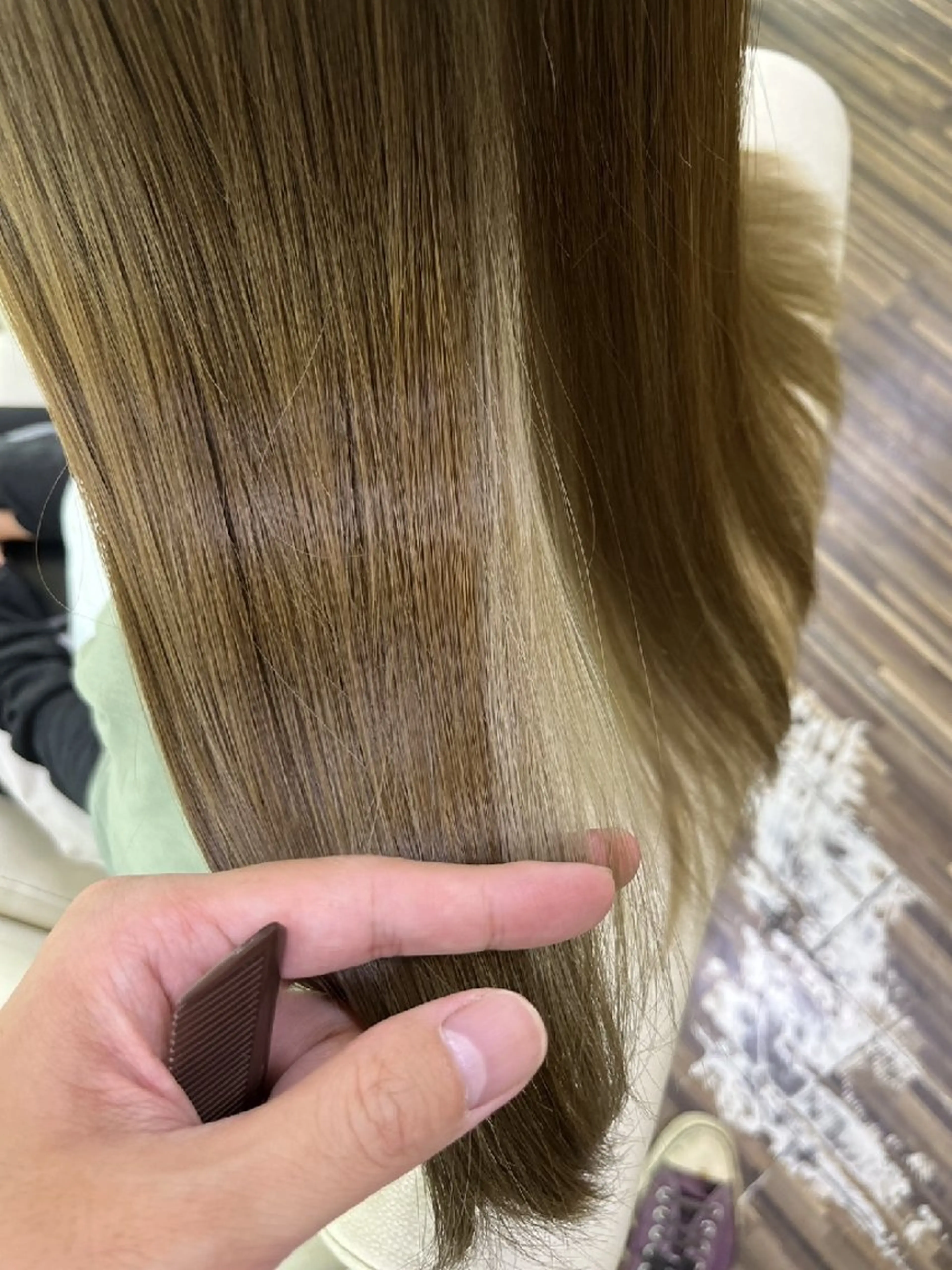 ロング カラー ダブルカラー トリートメント ナオ ヤのヘアスタイル