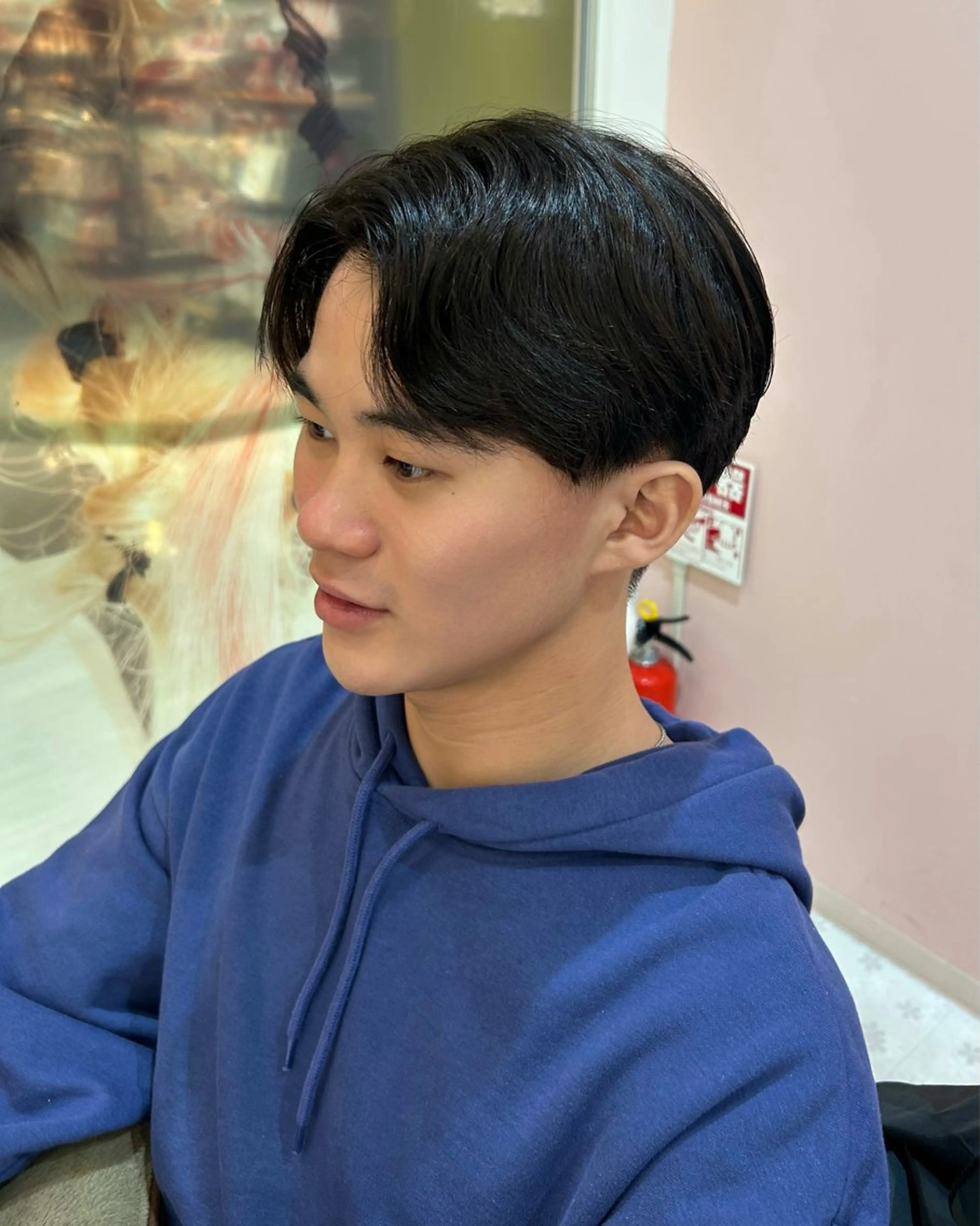 ショート メンズ カット Via  京都烏丸所属・ハイトーン/髪質改善 /レイヤー/りなのヘアスタイル