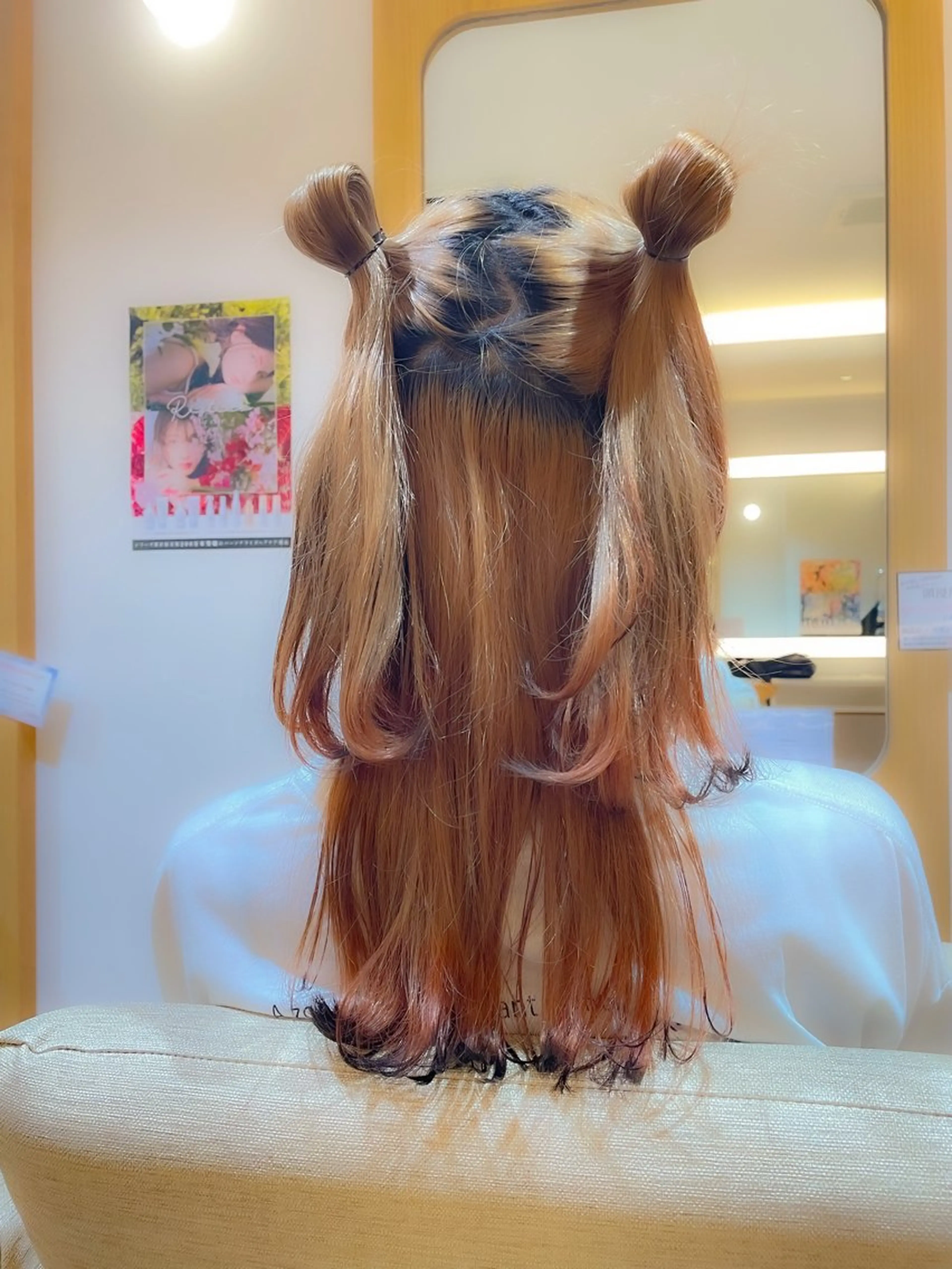 ロング カラー ブリーチ 狐カラー 山本ゆう/champ /瓢箪山美容室のヘアスタイル