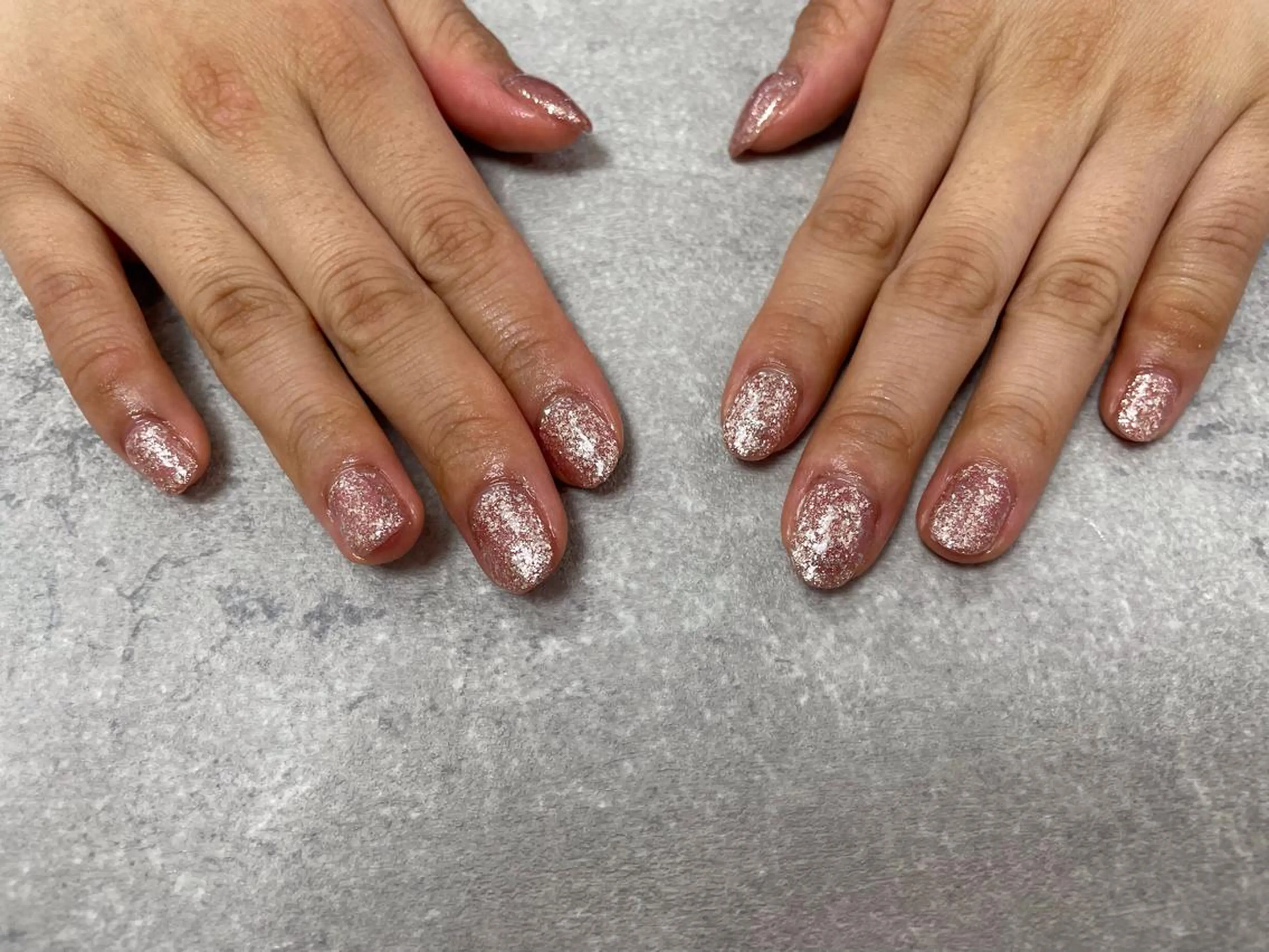 ネイル キラキラネイル ワンカラーネイル ハンドネイル Mogu nail 二子玉川のネイルデザイン