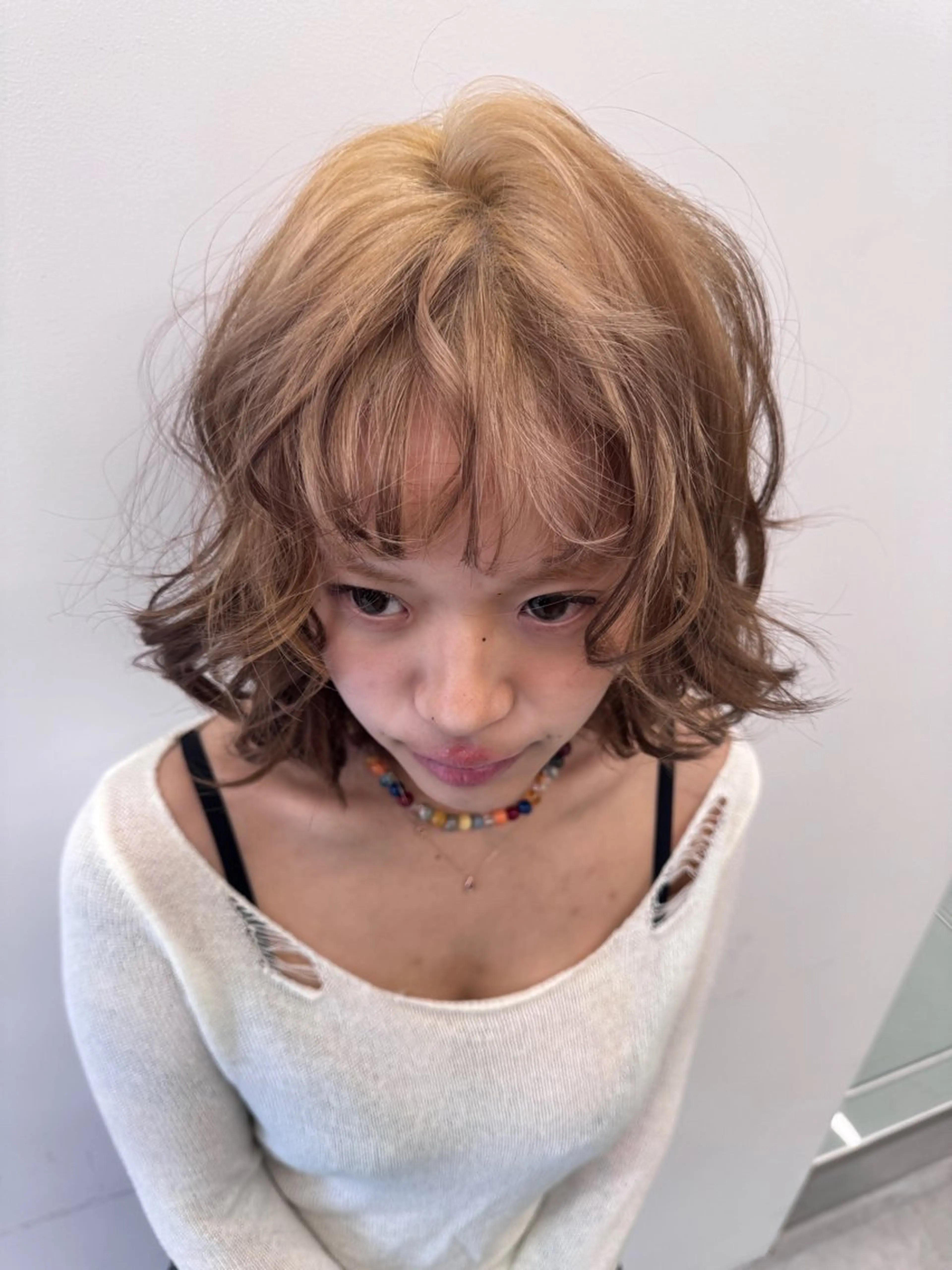 ミディアム カラー デザインカラー ヘアカラー saki/Insta fleur_sakiのヘアスタイル