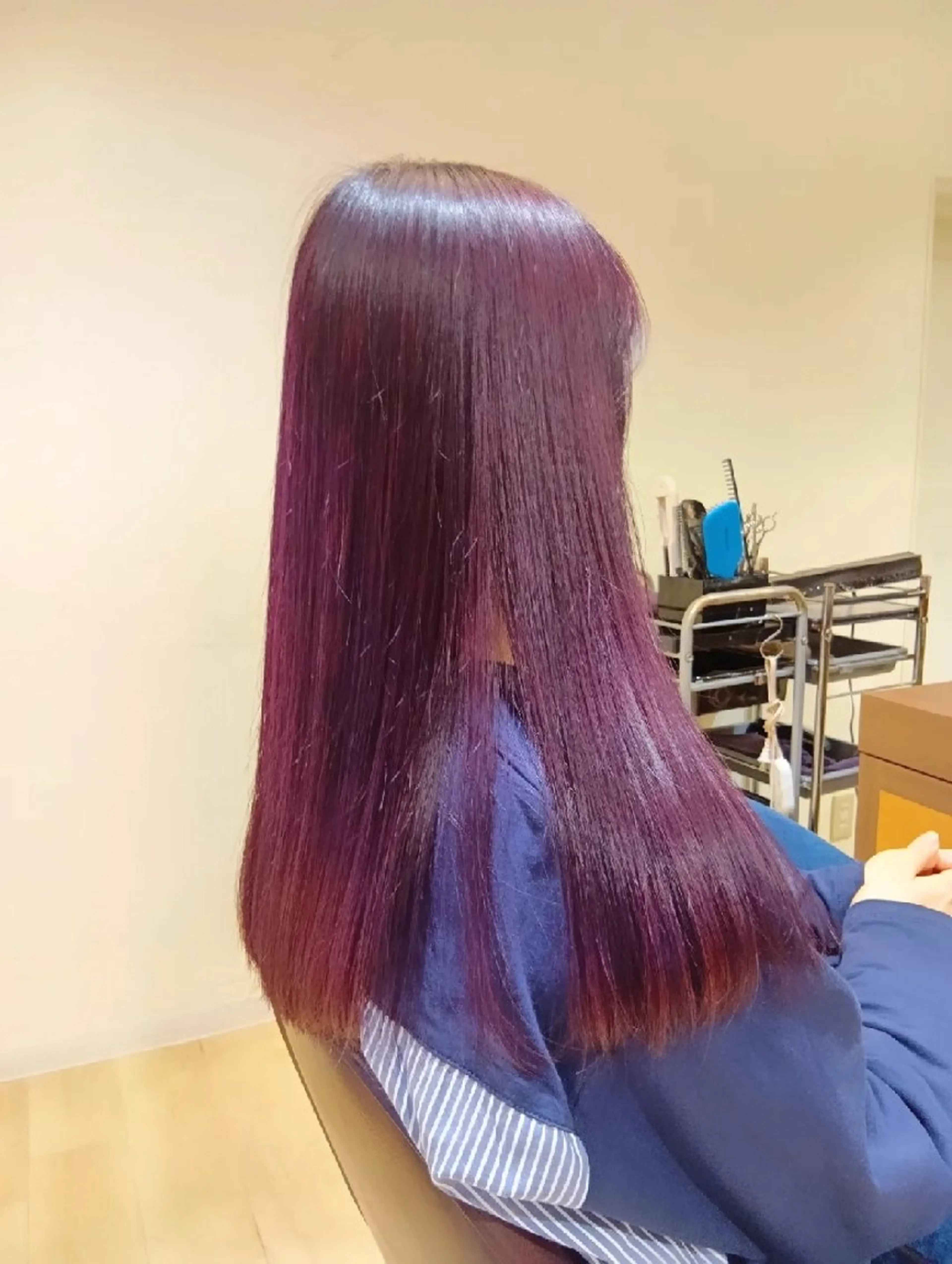 ロング カラー ブリーチ レッドカラー 縮毛矯正 ヘアカラー トリートメント 小林暢🌟Orque 髪質改善サロン🌙のヘアスタイル