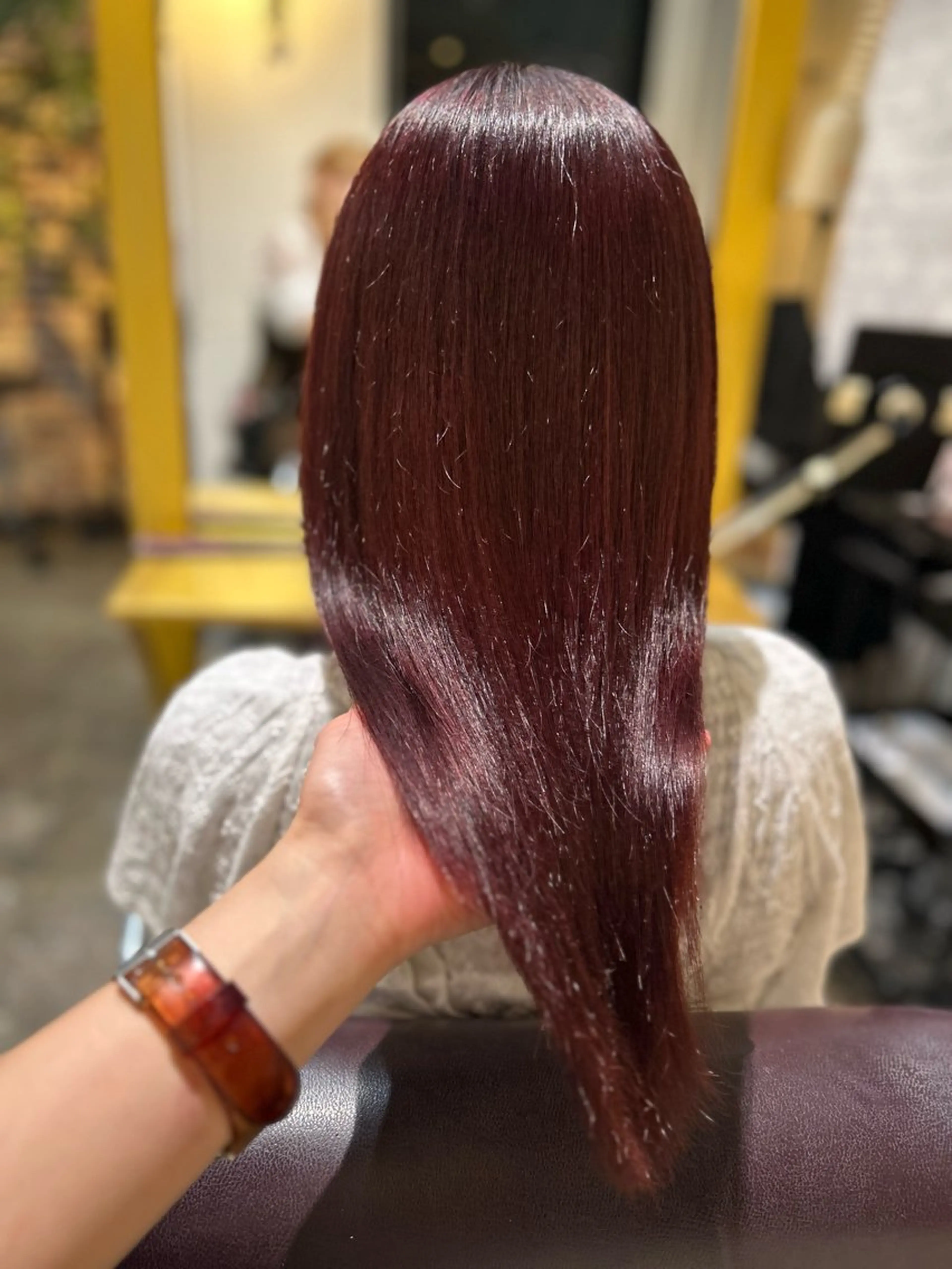 ロング カット ヘアカラー 縮毛矯正 縮毛矯正／髪質改善 🌼mizukiのヘアスタイル