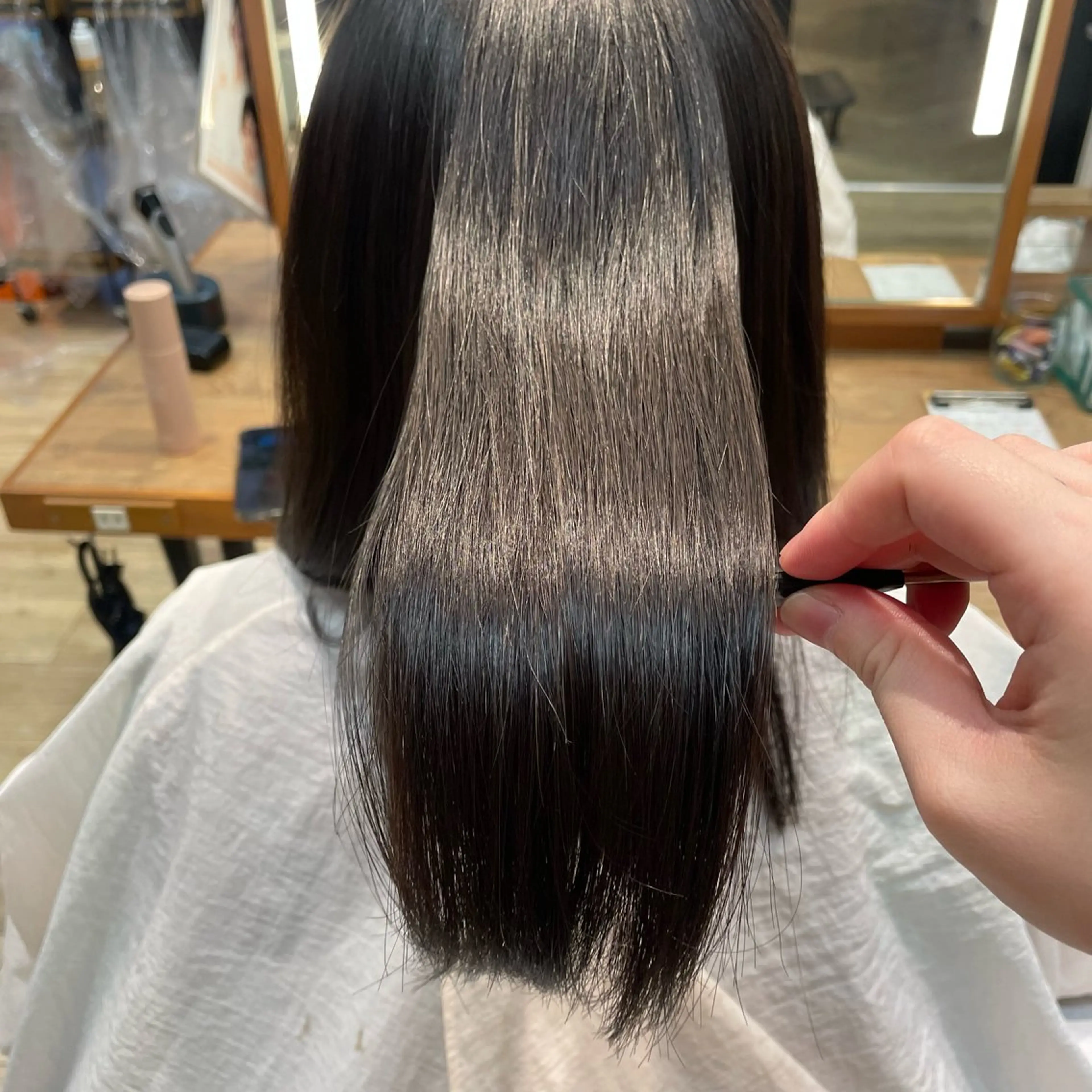 ミディアム パーマ 縮毛矯正 このみ/髪質改善 /ヘアアレンジ🫧のヘアスタイル