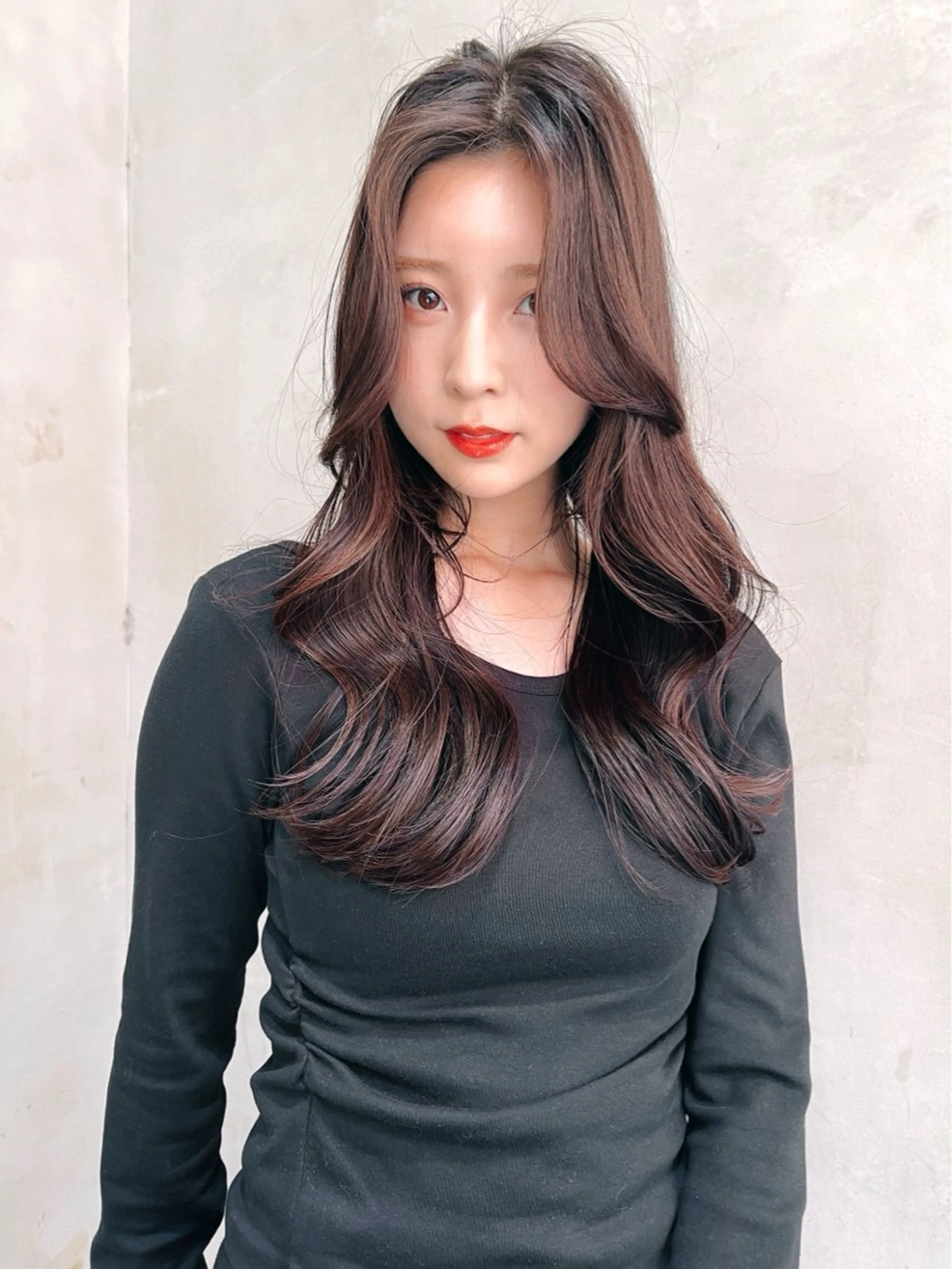 セミロング カラー カット ヘアカラー トリートメント 【銀座】艶髪/上品な カラー特化/涼/駅近のヘアスタイル