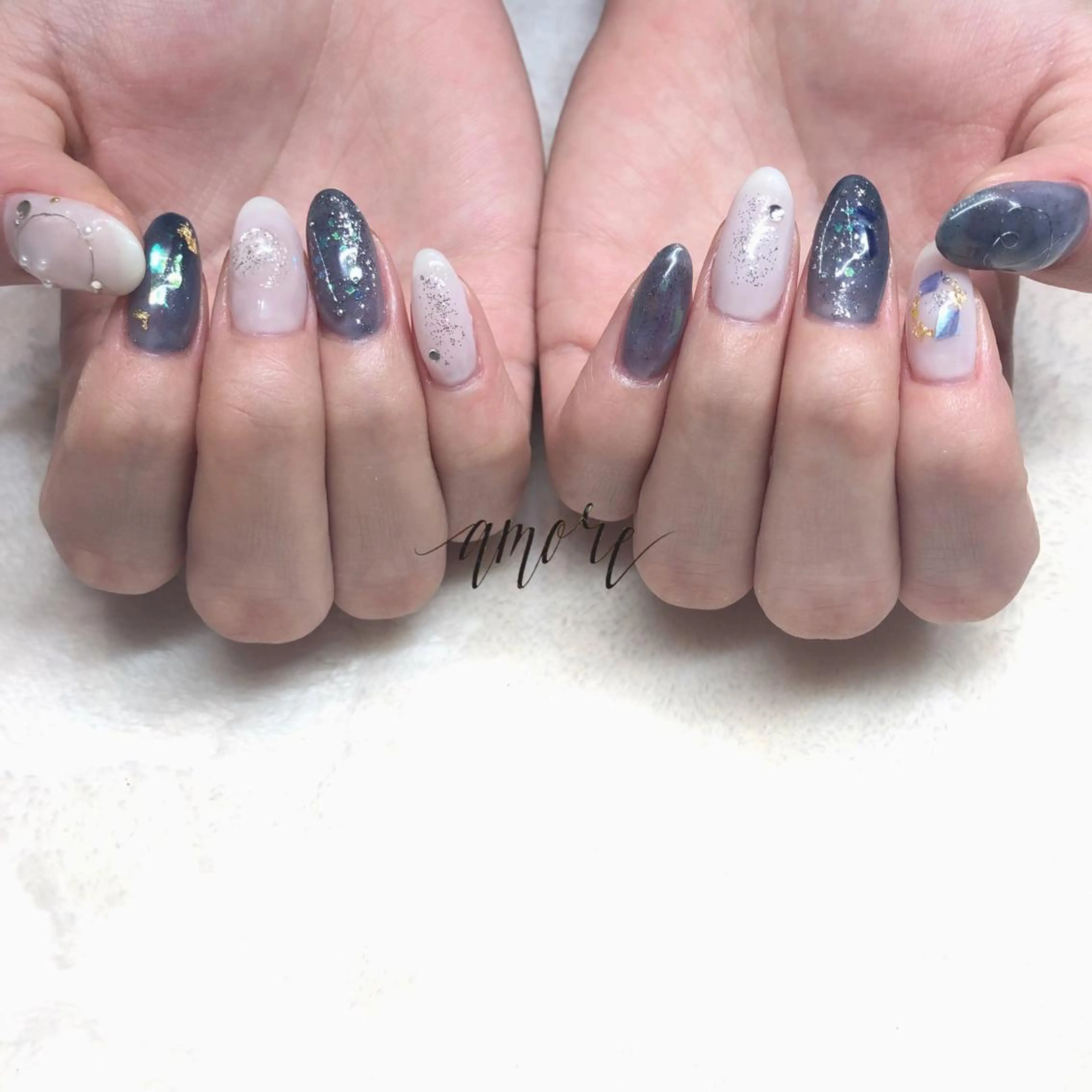 ネイル ジェルネイル ハート ニュアンスネイル 春ネイル You kyehwaのネイルデザイン