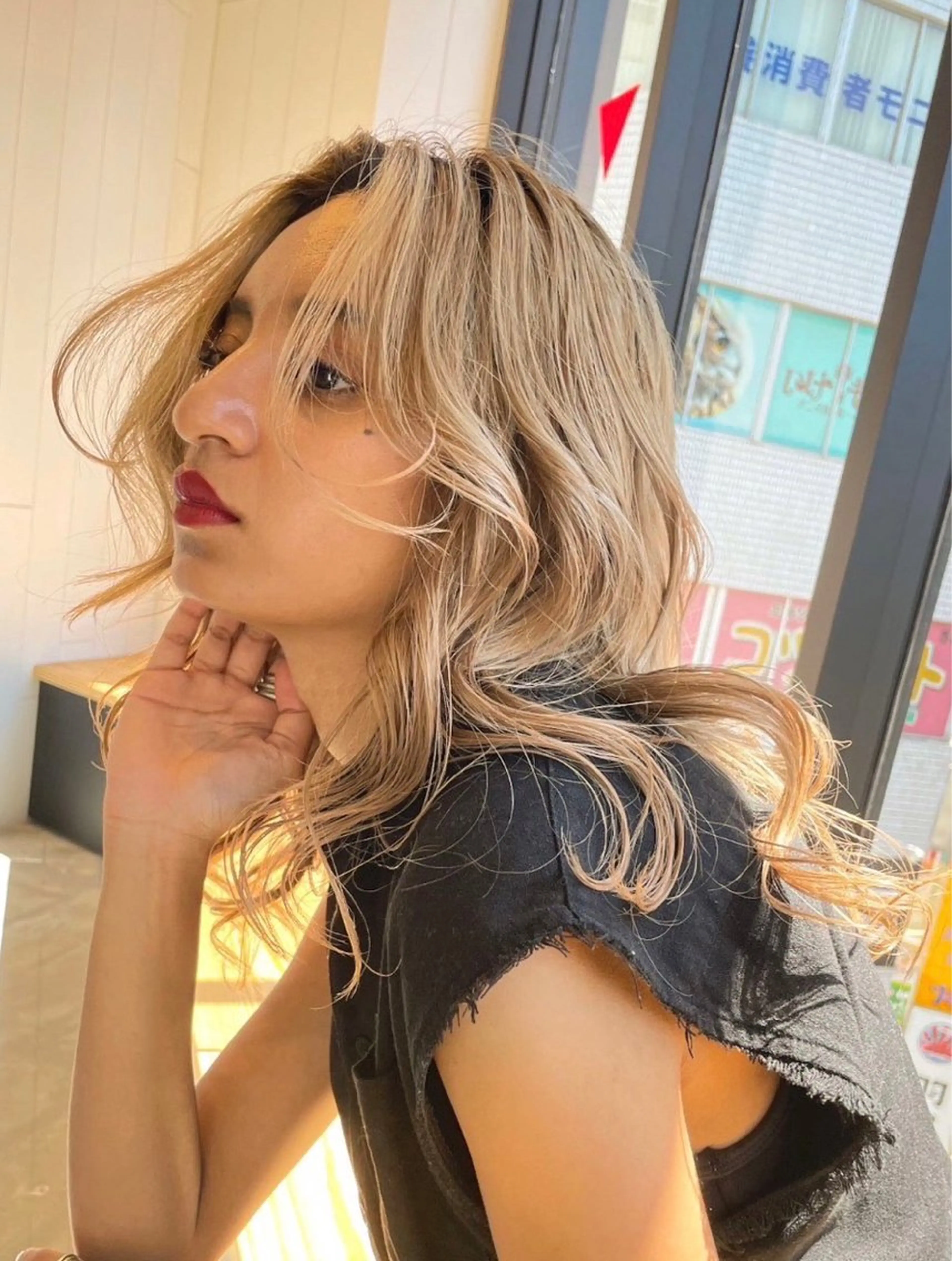 ロング ヘアカラー トリートメント Libelle hair salonのヘアスタイル