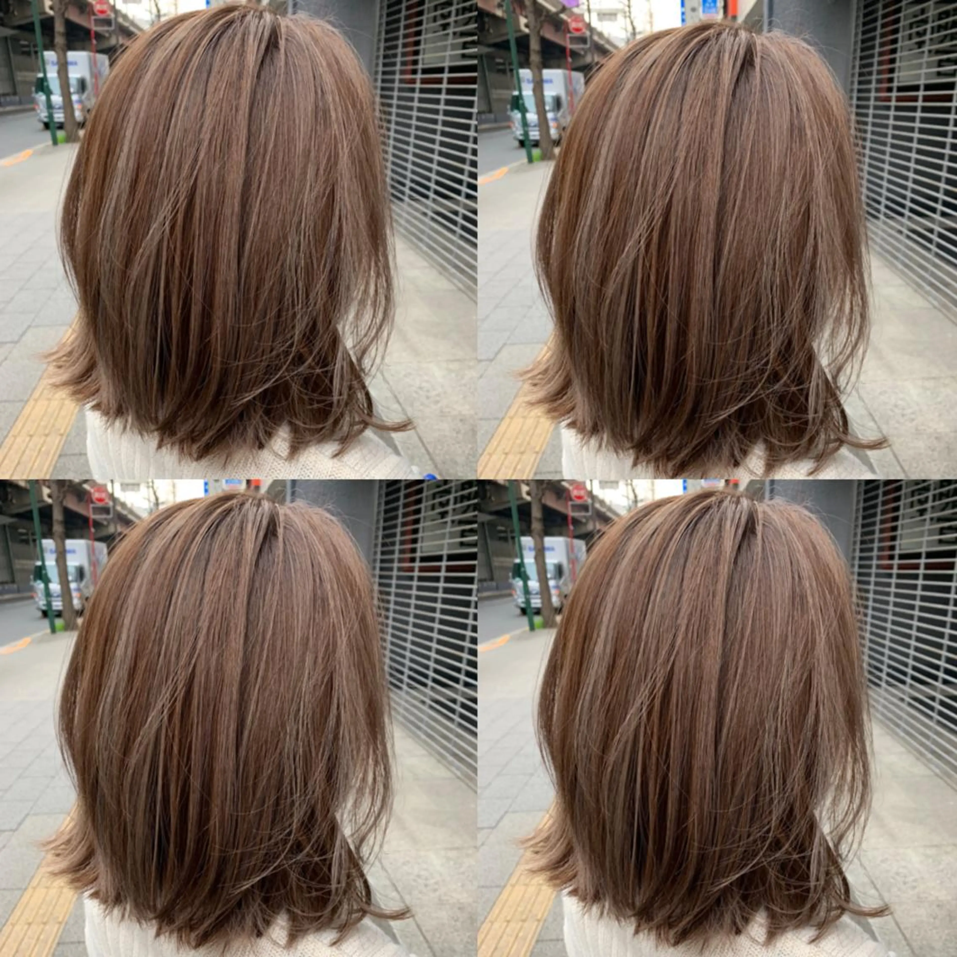 ミディアム カラー ヘアアレンジ カット ヘアカラー トリートメント 🦋韓国ヘア 坂本 菜摘🦋のヘアスタイル