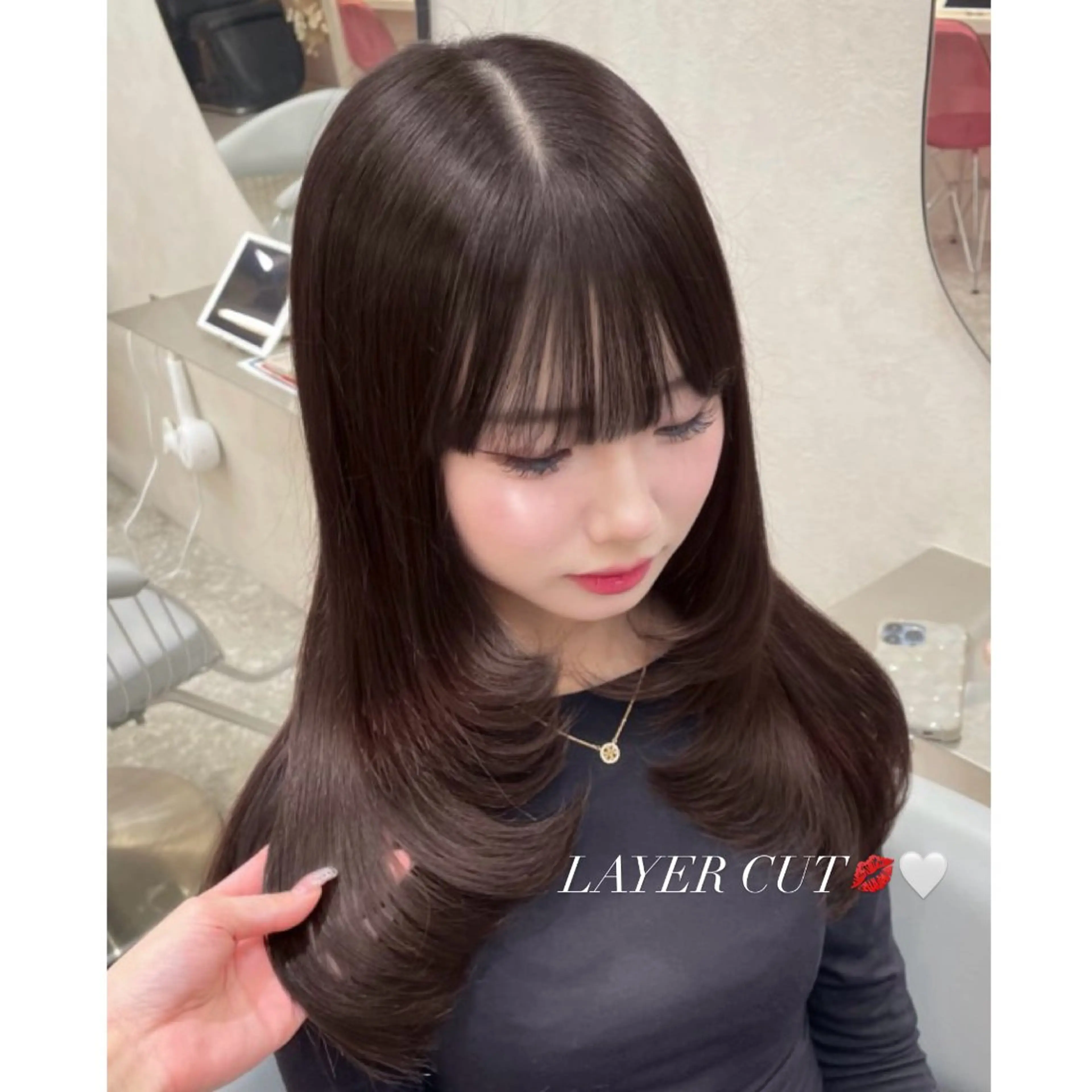 ロング カラー 🎀Ami/新宿/レ イヤー/韓国ヘア🎀のヘアスタイル