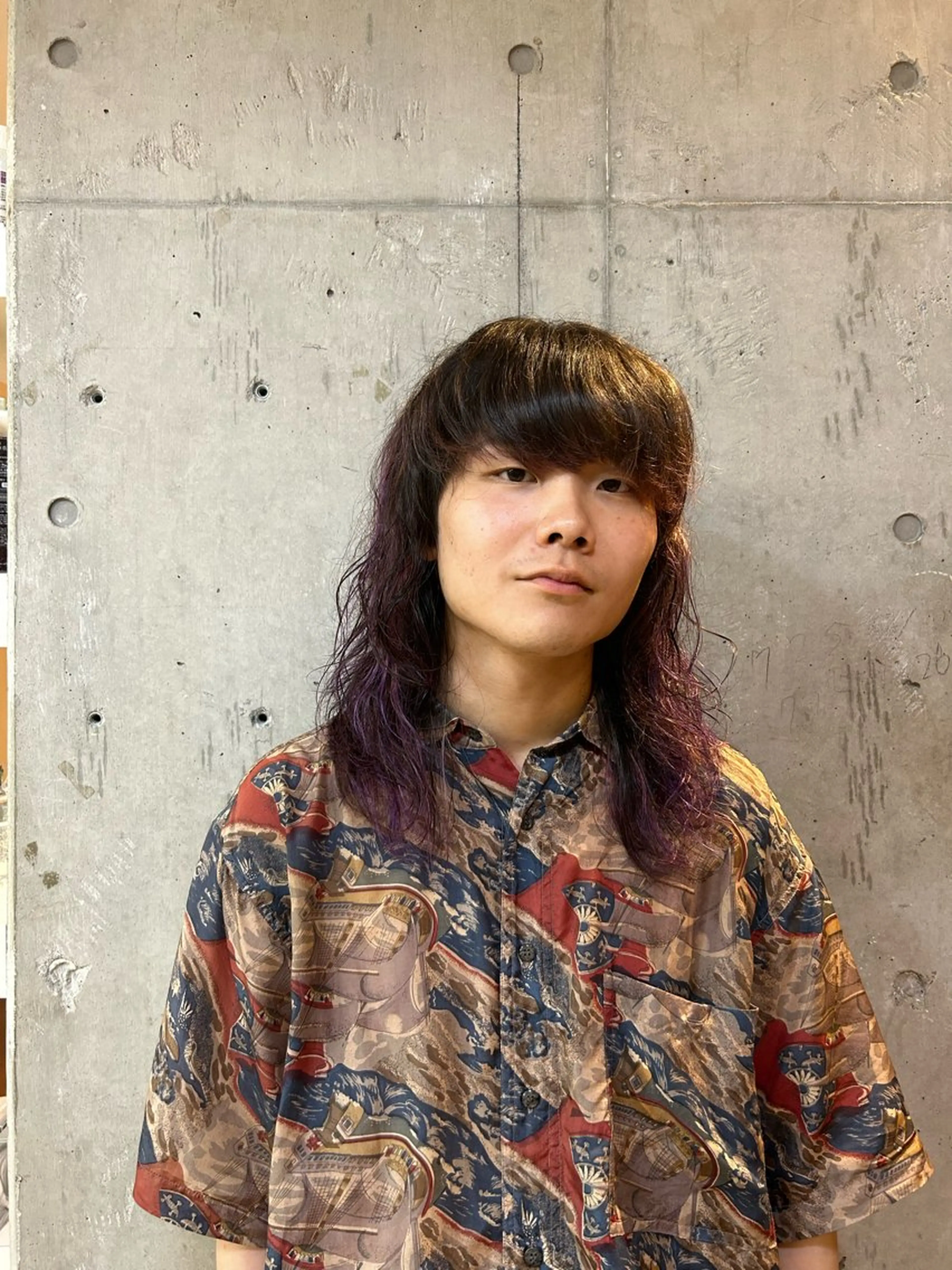 ミディアム メンズ メンズハイライト ハイライト 桜井晶/ Blossom大山店のヘアスタイル