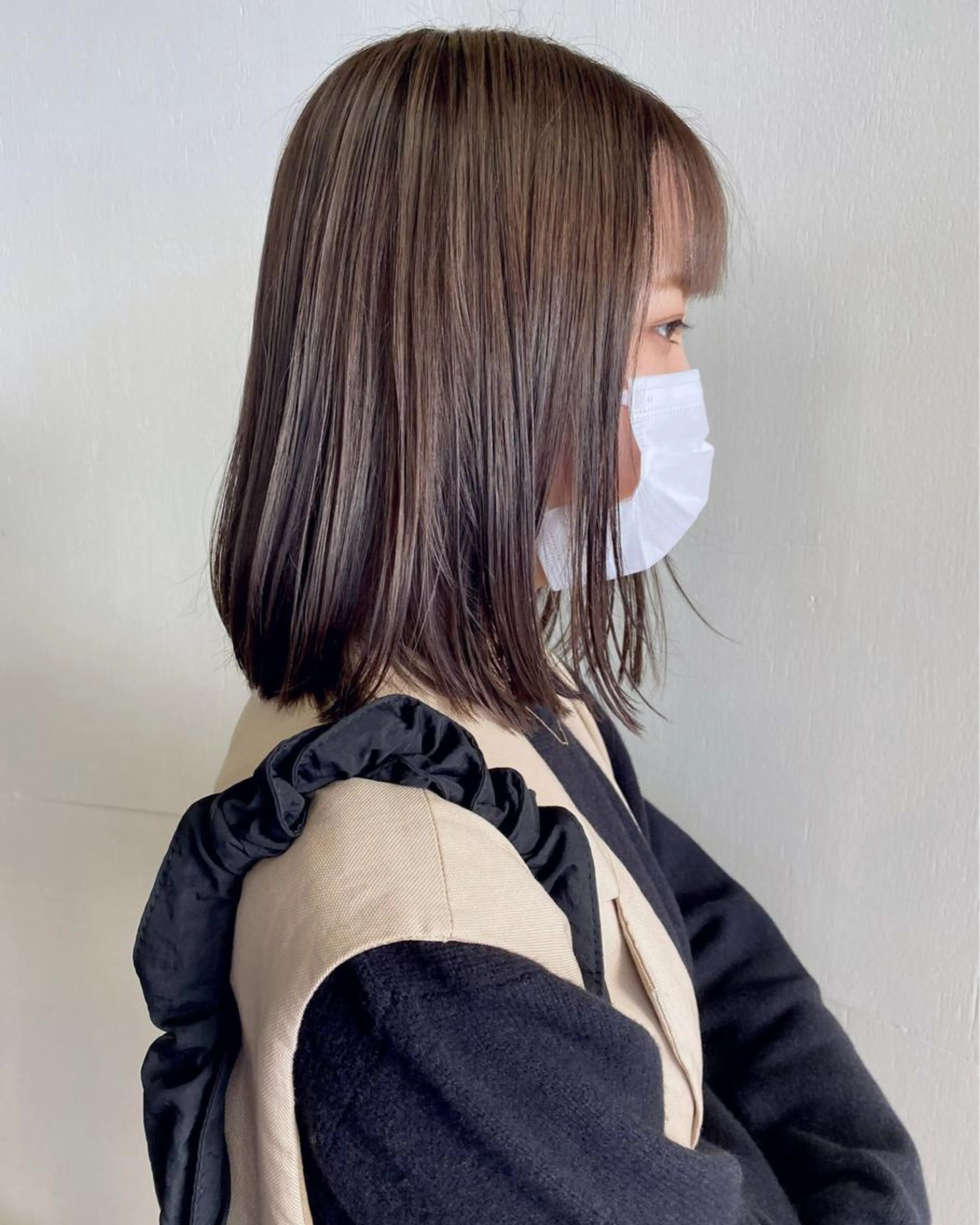 カット＋ケアカラー＋髪質改善シルクトリートメントの写真