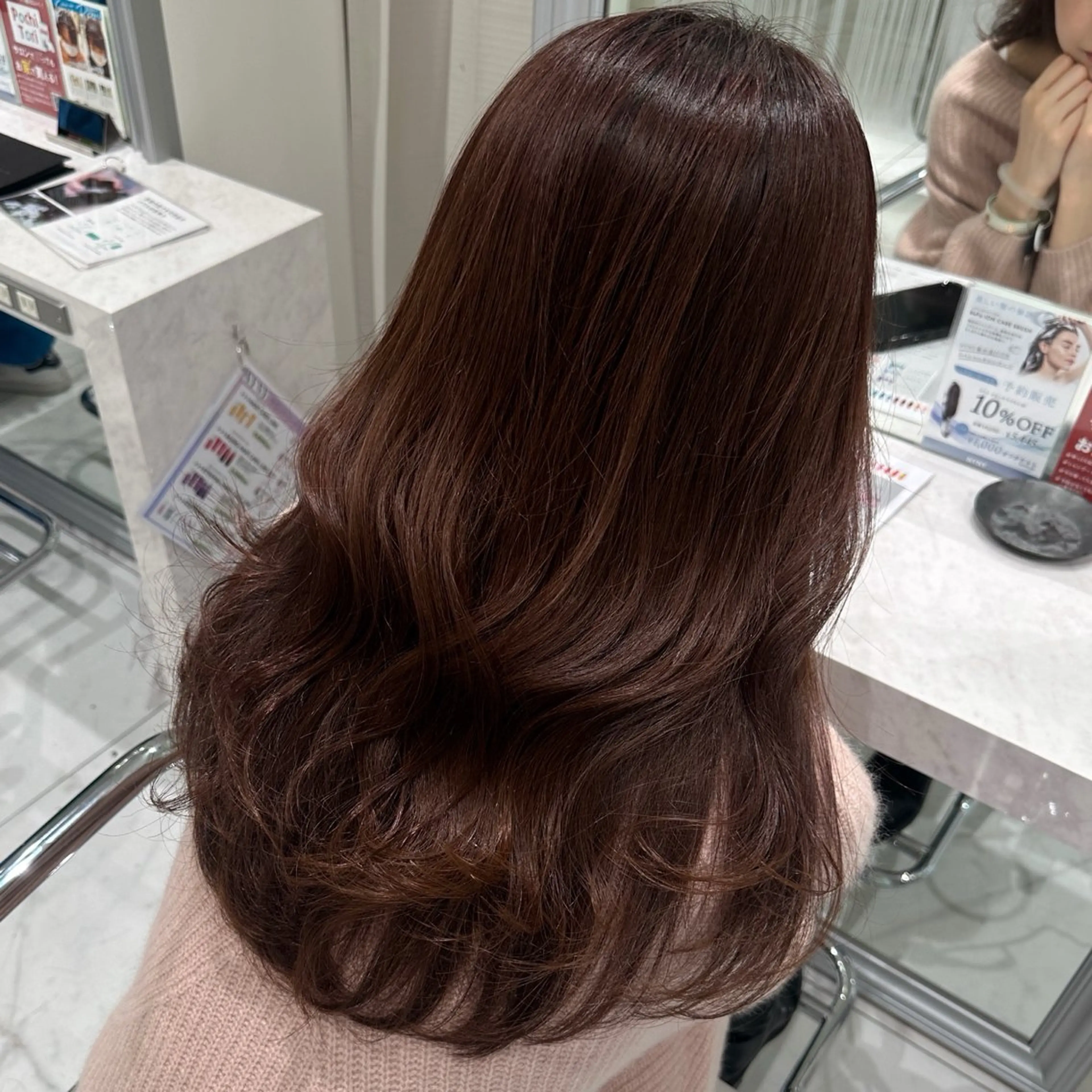 セミロング カット ヘアカラー 韓国スタイル🇰🇷 児島葉月のヘアスタイル