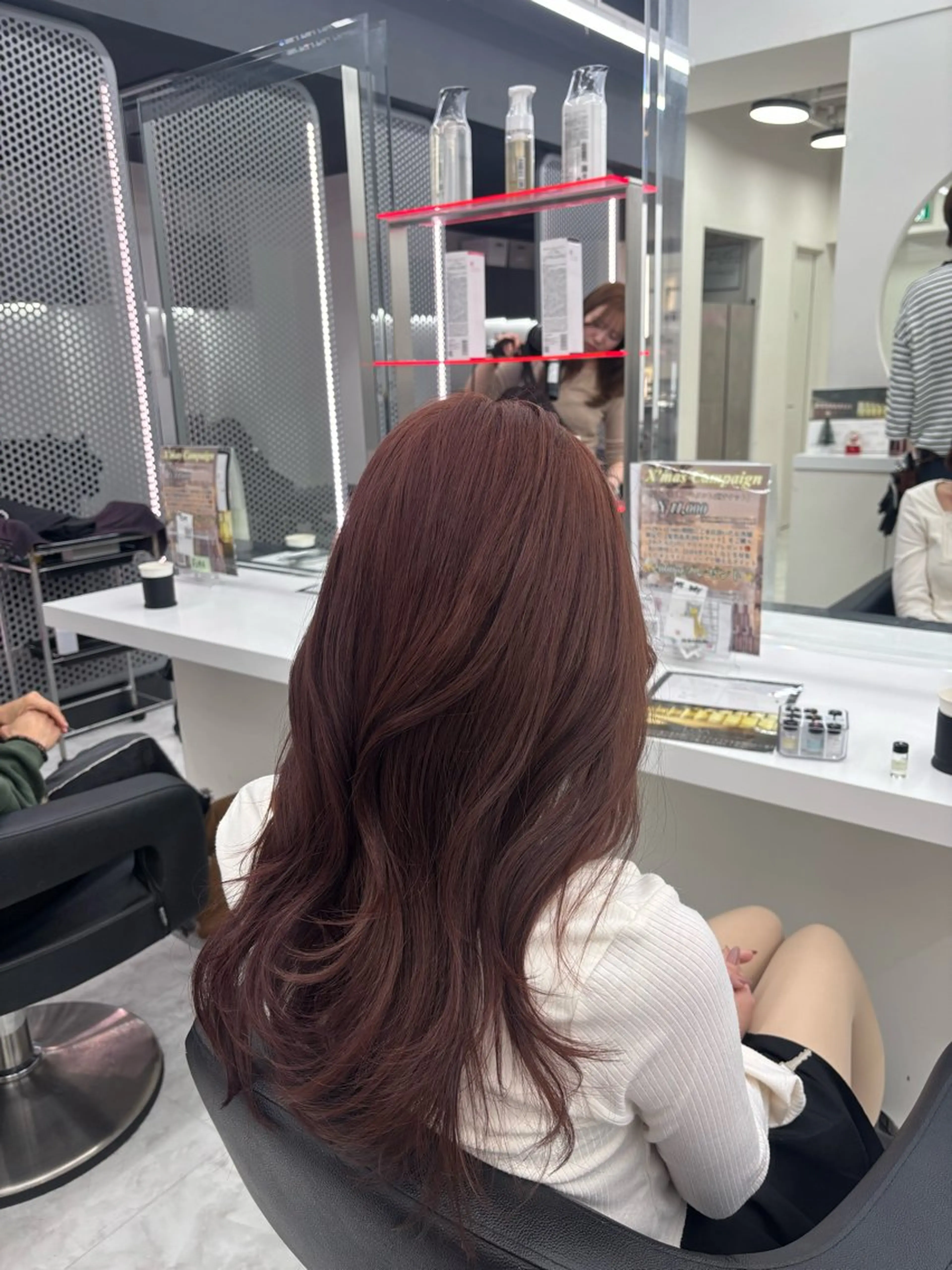 カラー ヘアカラー かわいい艶髪🤍 れいな🤍のヘアスタイル