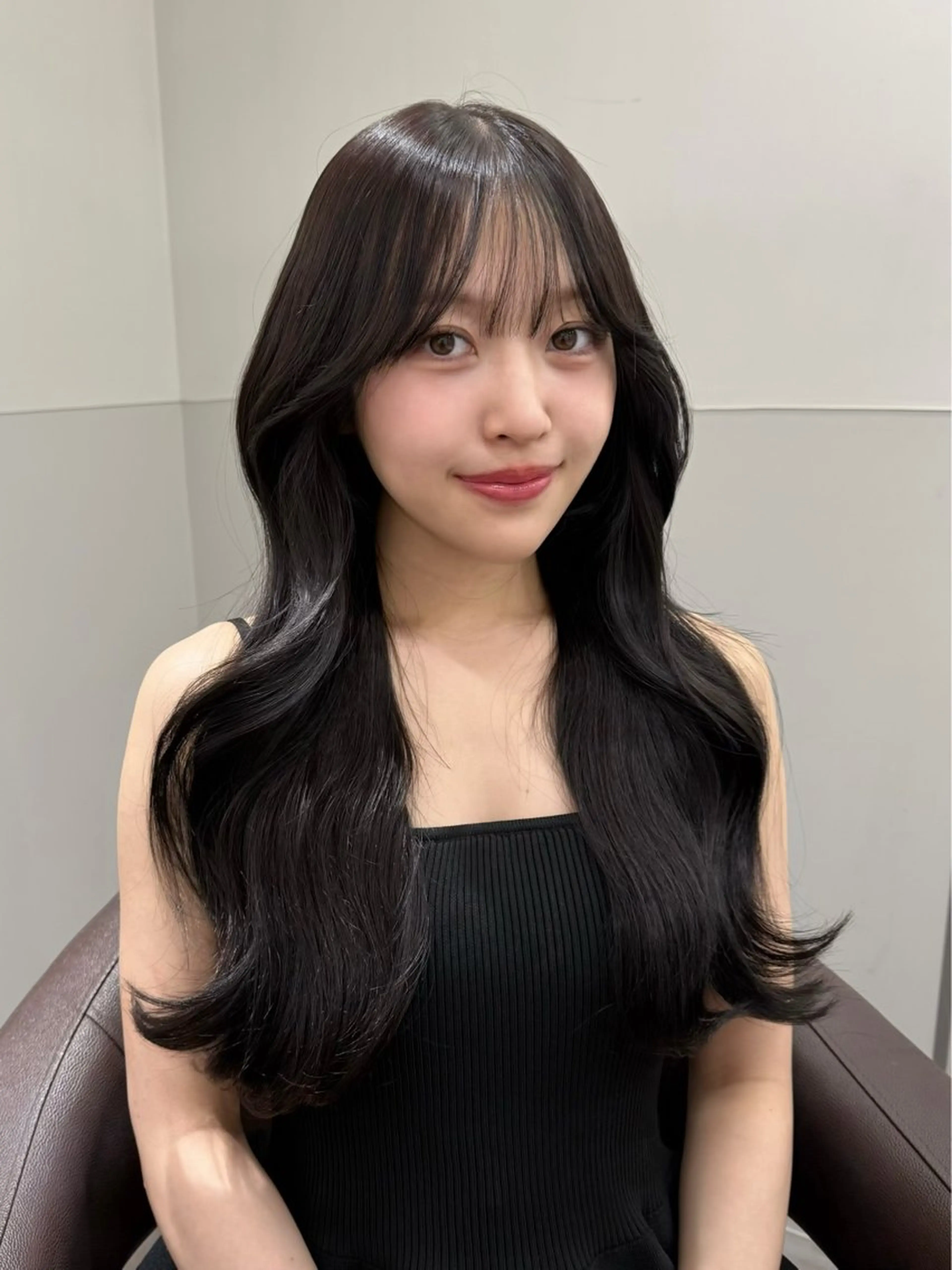 お顔まわりカット付き♡ケアカラーの写真