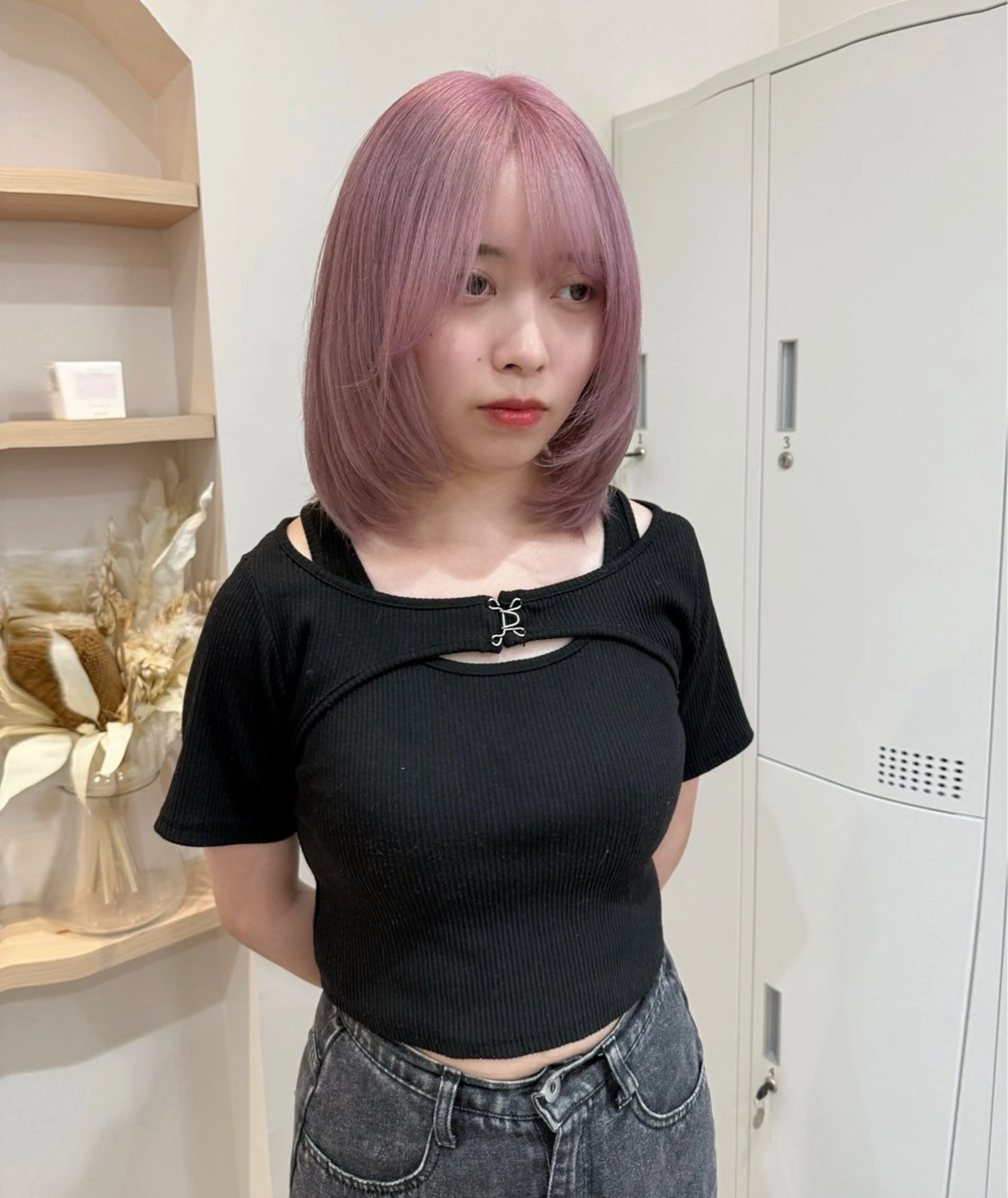 ミディアム 🐈ブリーチ/ショー ト/ボブmiyu🐈のヘアスタイル