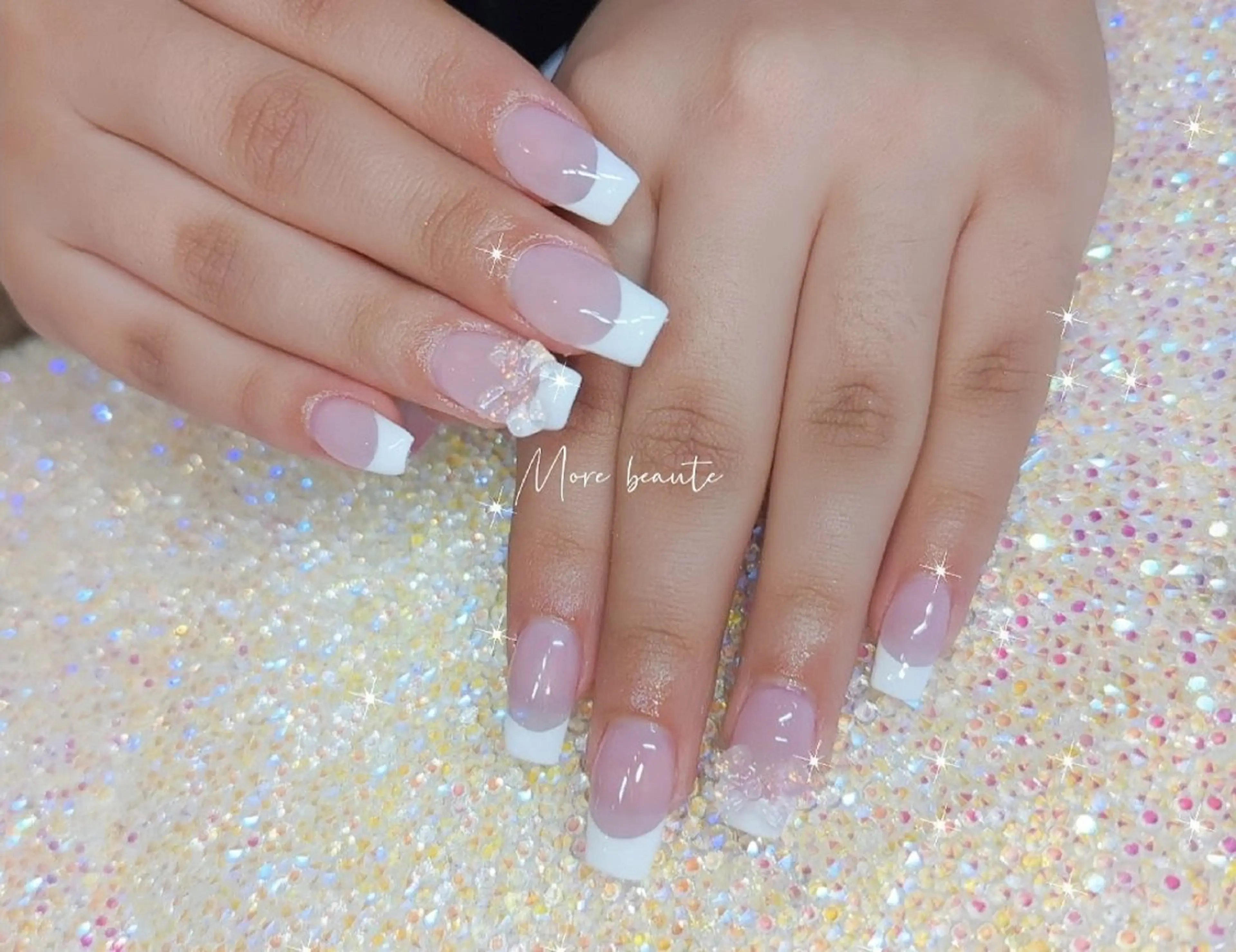 ネイル 桜ネイル 長さ出し ジェルネイル ハート 韓国ネイル ハンドネイル I LOVE ME NAIL.。.:*♡のネイルデザイン