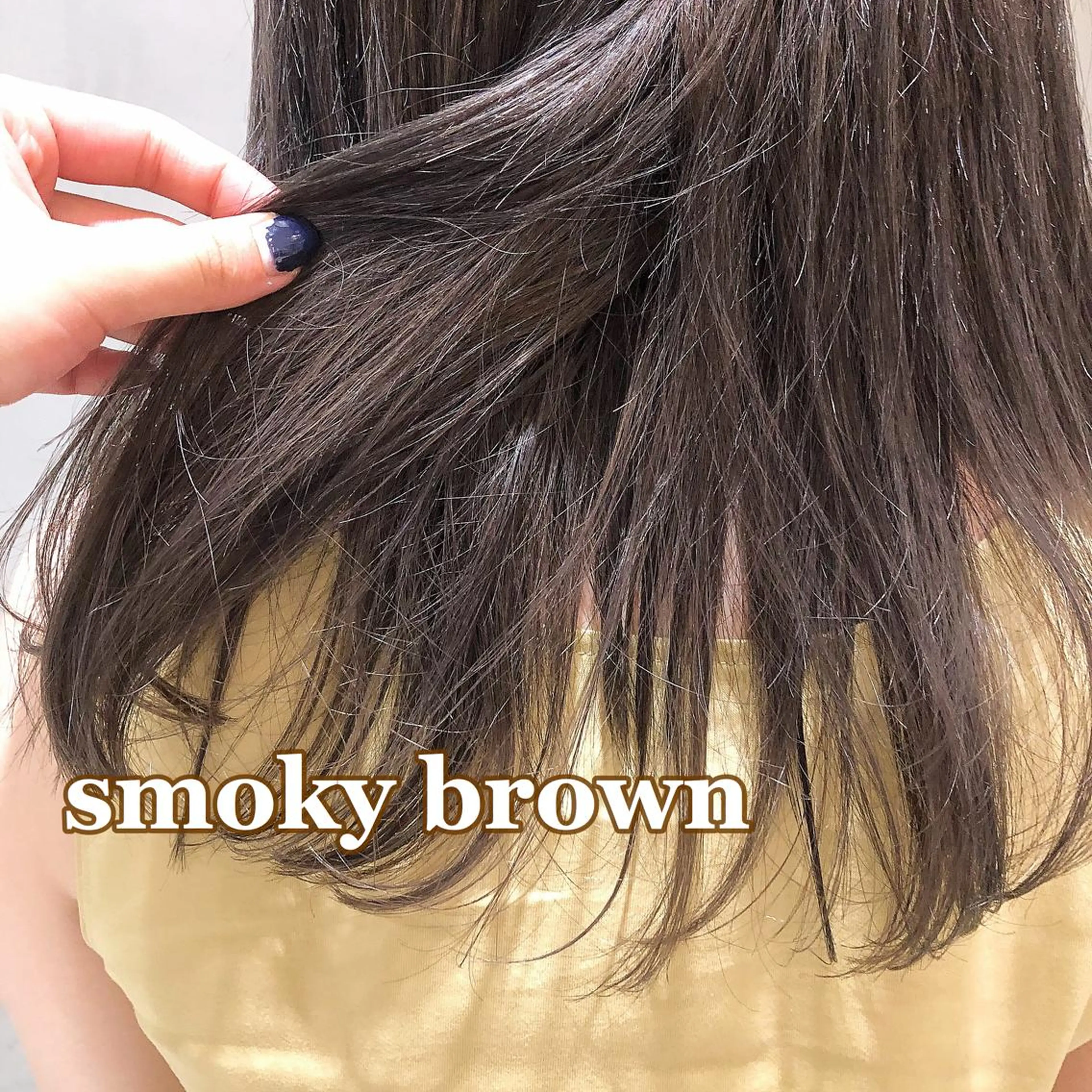 セミロング カラー 圧倒的透明感カラー nana🦕のヘアスタイル