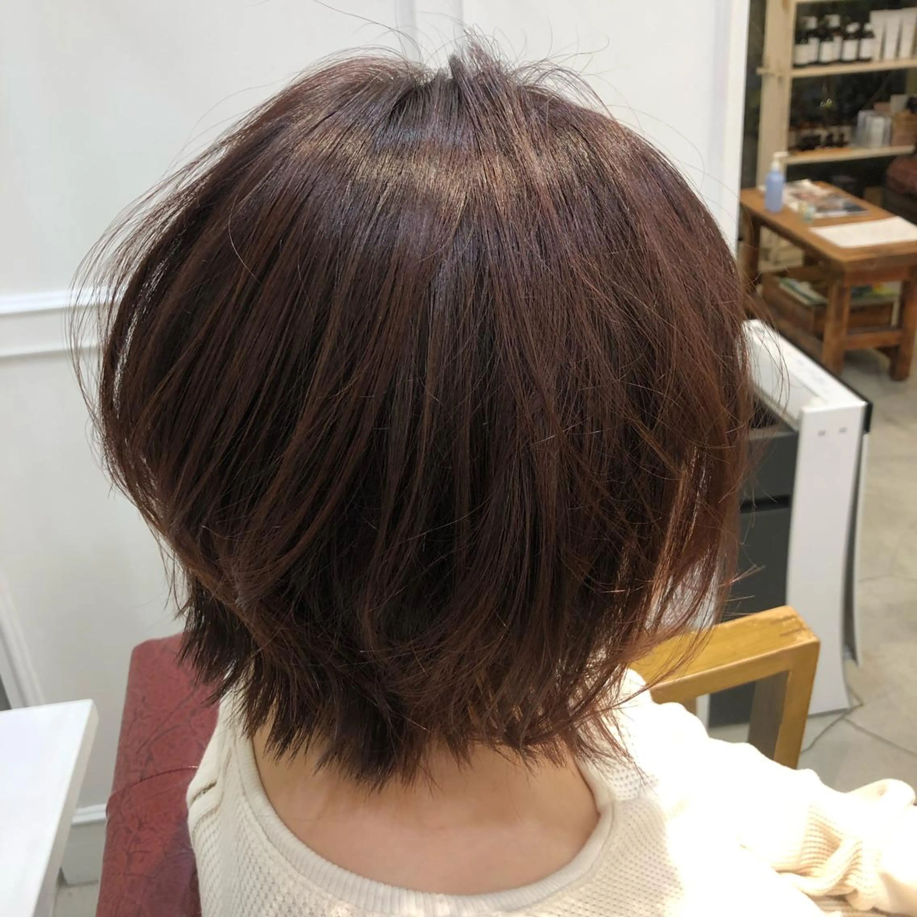 カラー ラベンダーカラー ピンクカラー ルビー バイオレットカラー 畠山 渚のヘアスタイル