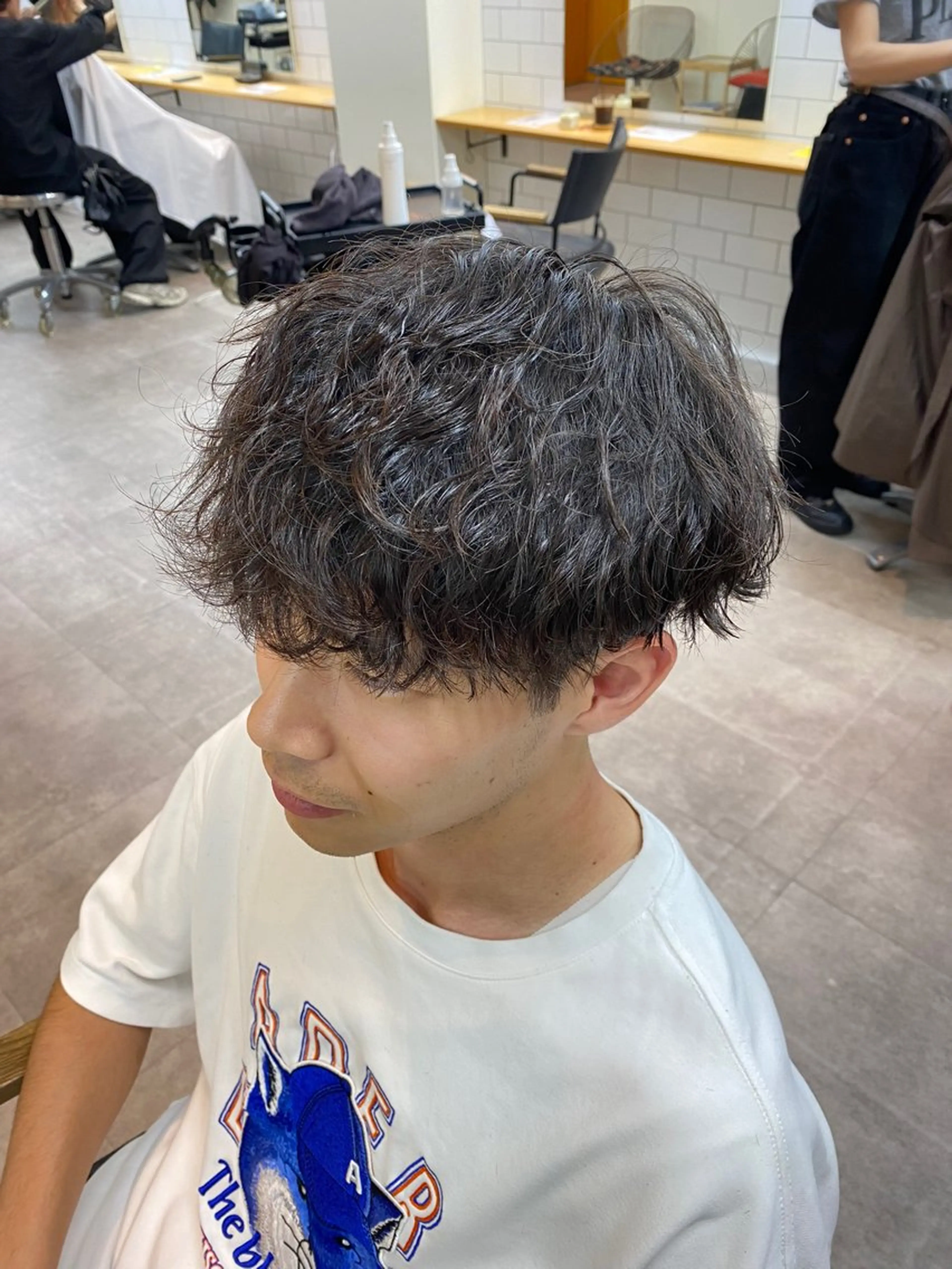 ショート パーマ メンズ カット パーマ トリートメント ヘッドスパ おしゃれパーマ メンズ特化/みーまんのヘアスタイル