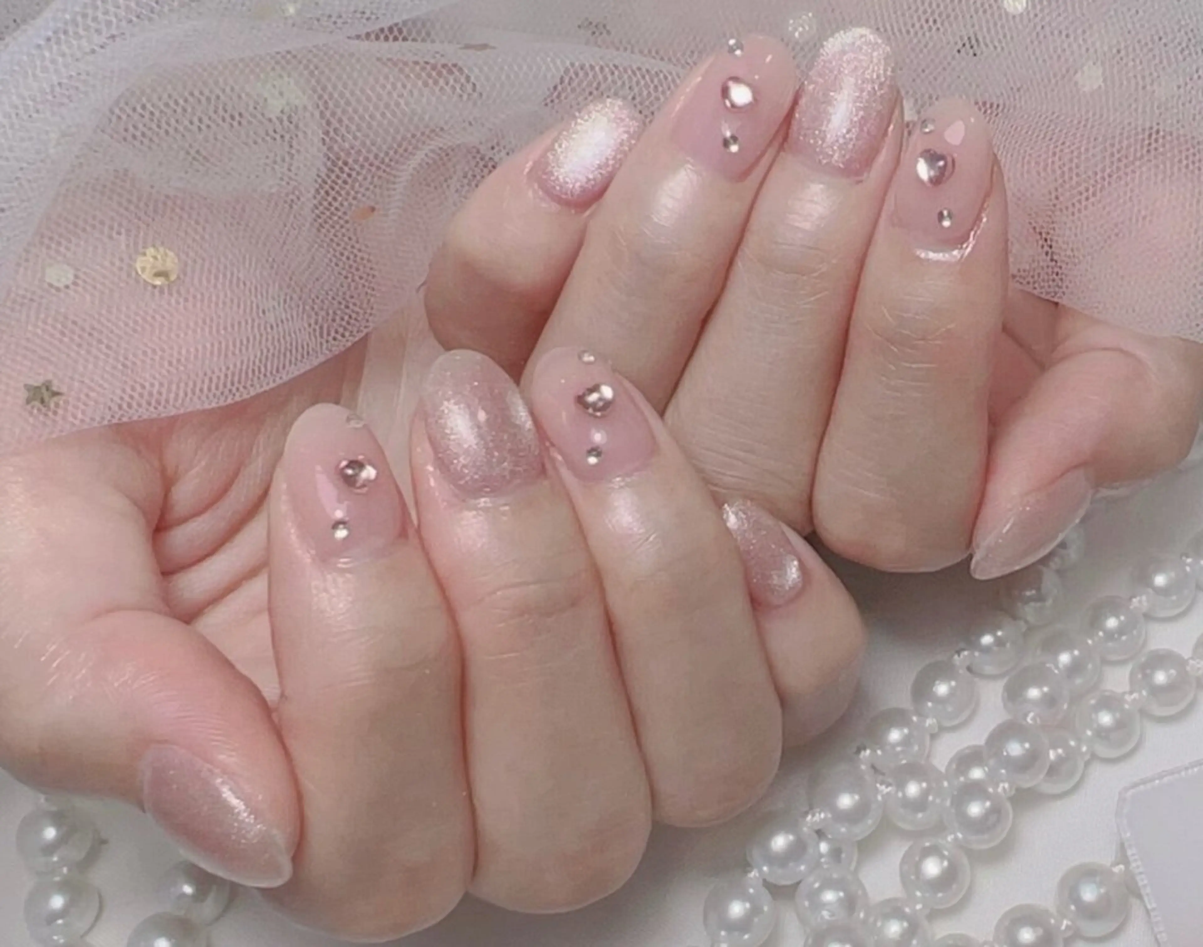 ネイル アートネイル フレンチネイル ジェルネイル グラデーション 韓国ネイル 村中 ハナのネイルデザイン