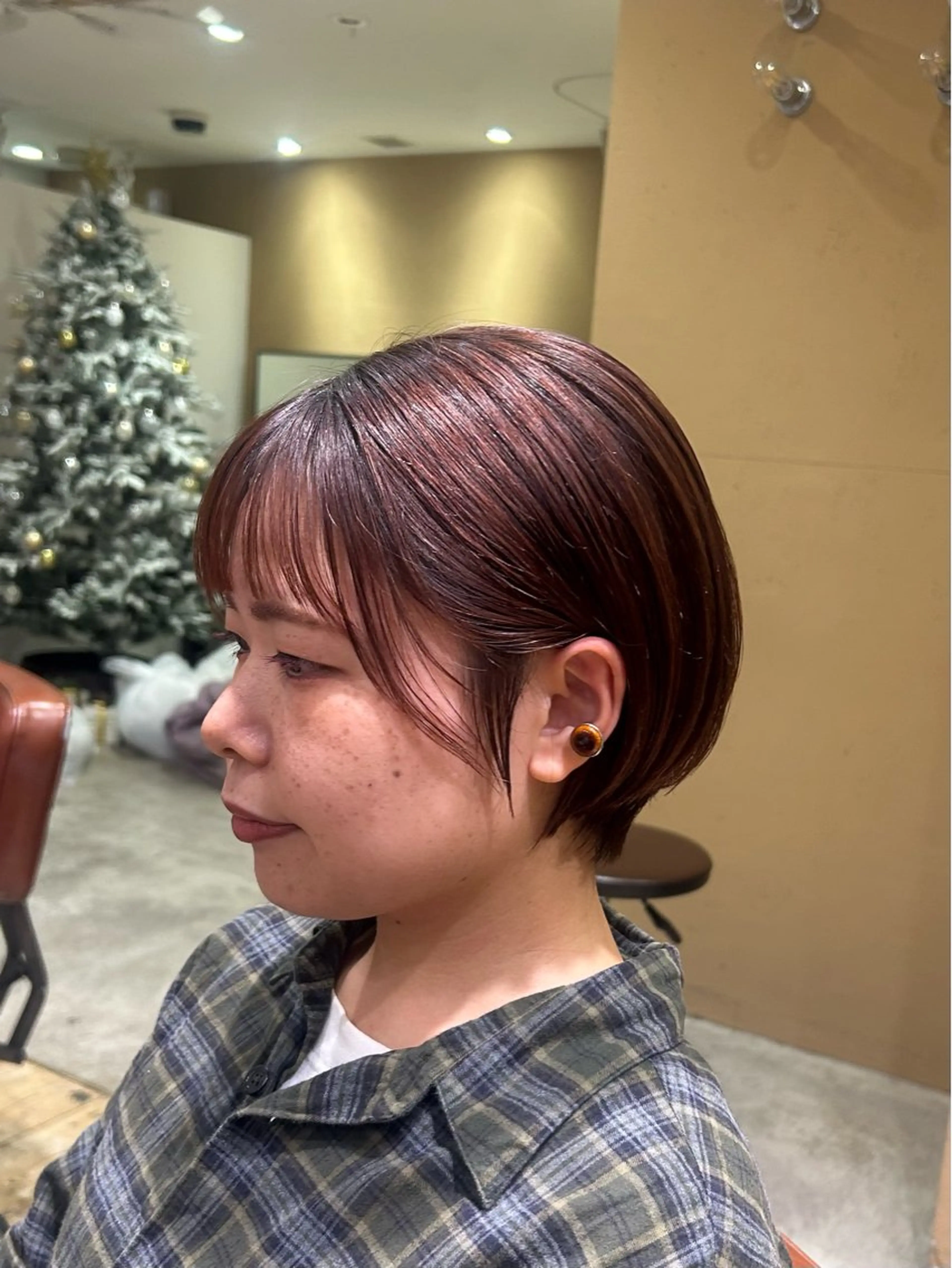 ショート 丸みショート ショートヘア カット Lumier de mashu所属・nana/ボブ/ レイヤー/メンズのヘアスタイル