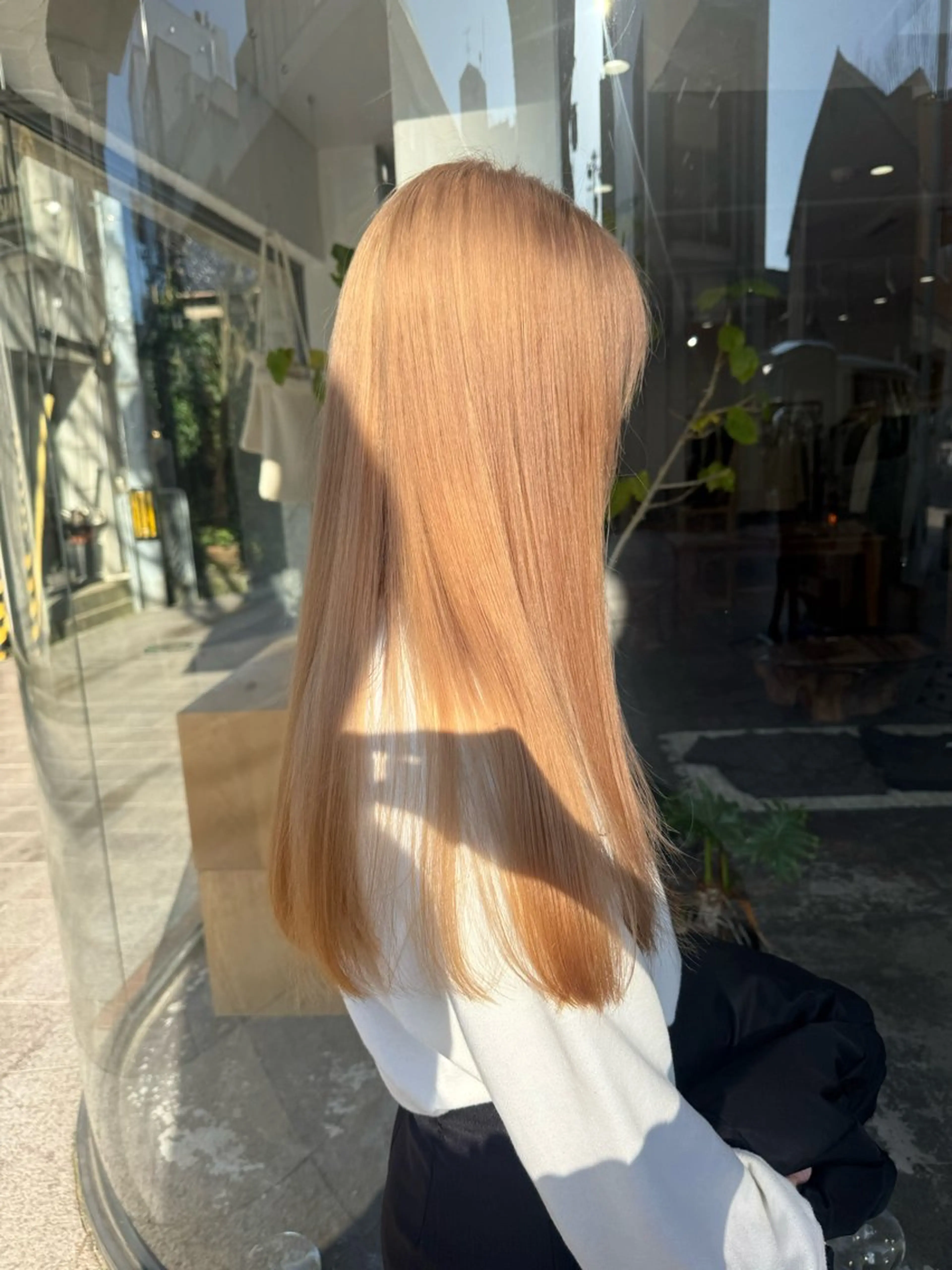 ロング カラー カット ヘアカラー トリートメント 伶風/ボブ/ ハッシュカットのヘアスタイル